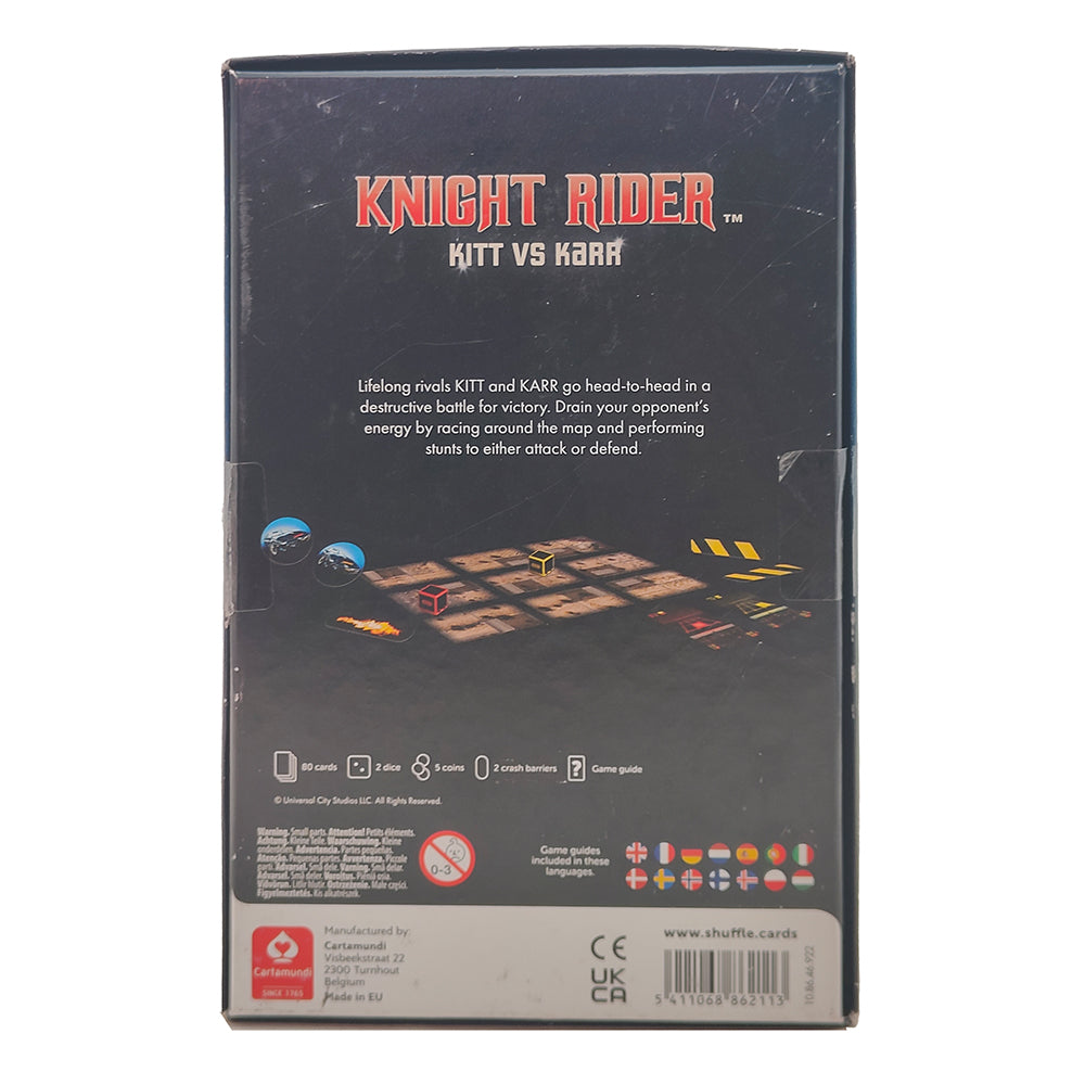 Knight Rider KITT VS KARR Card Game by Cartamundi Shuffle 2022 – Board Game, Cartamundi, -, 2022, pre-owned collector piece, Uncanny Collectibles Dublin Ireland