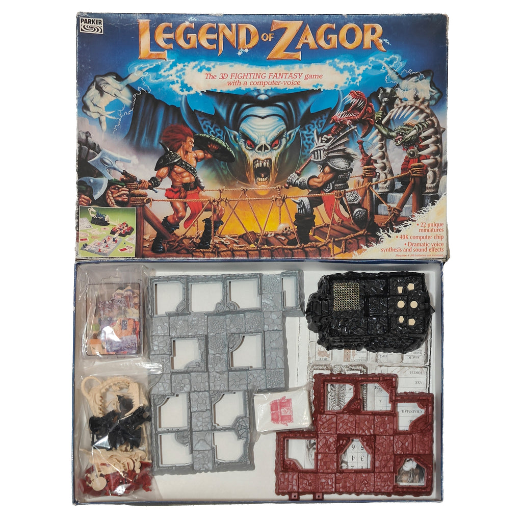 Legend of Zagor 3D Fighting Fantasy Board Game Parker 1993 Incomplete & Untested