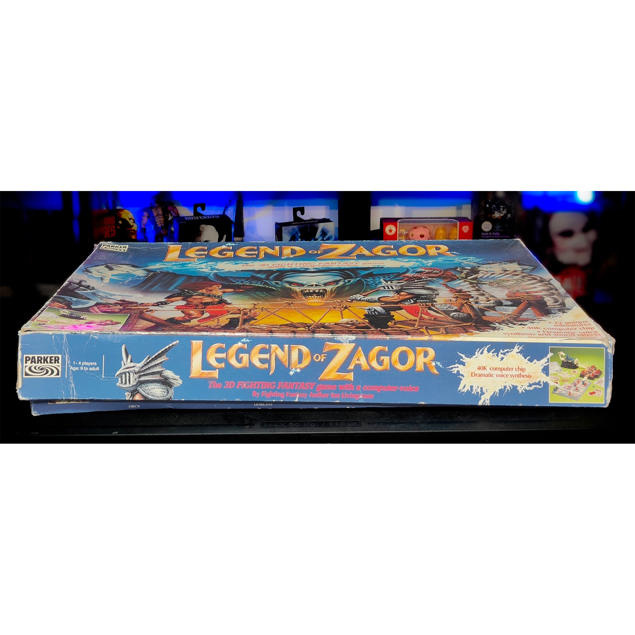 Legend of Zagor 3D Fighting Fantasy Board Game Parker 1993 Incomplete & Untested