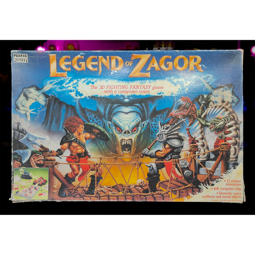 Legend of Zagor 3D Fighting Fantasy Board Game Parker 1993 Incomplete & Untested