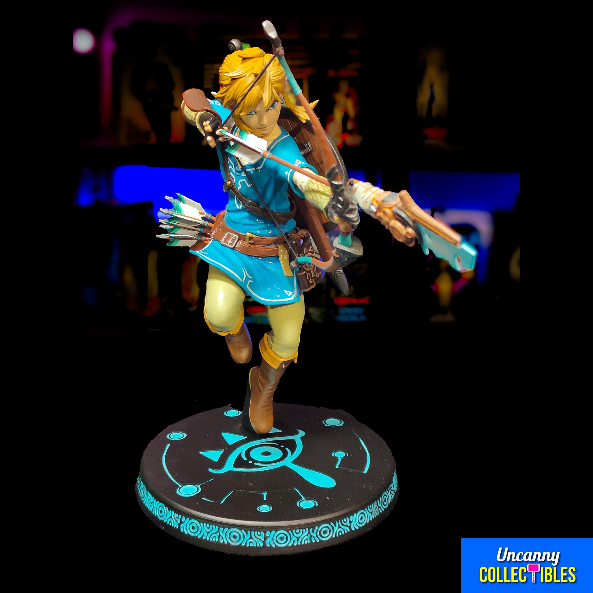 Legend of Zelda Breath of the Wild Link First 4 Figures Statue, Video Game Characters, 25cm, 2019, pre-owned