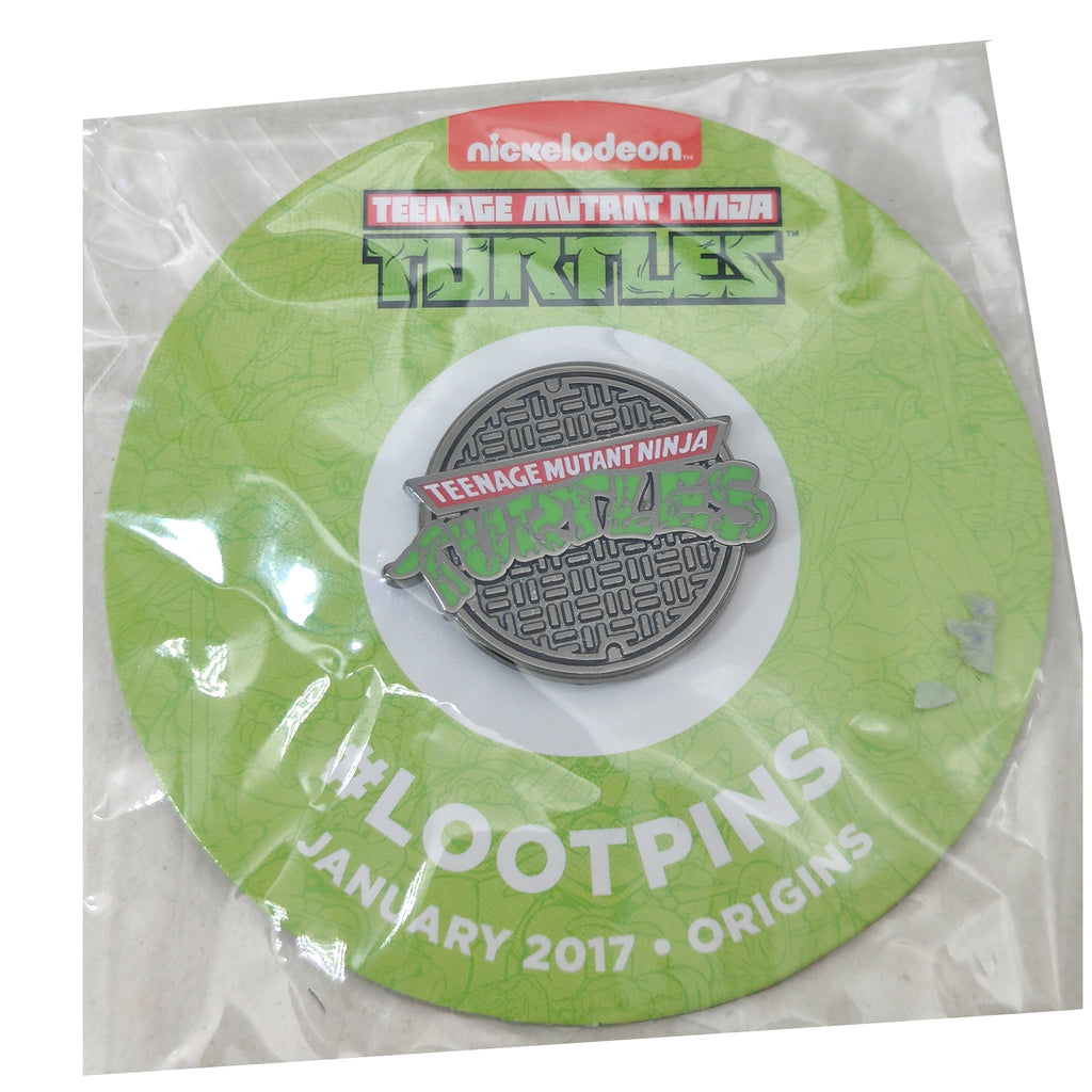 Loot Crate TMNT Sewer Manhole Cover Pin Origins Jan 2017