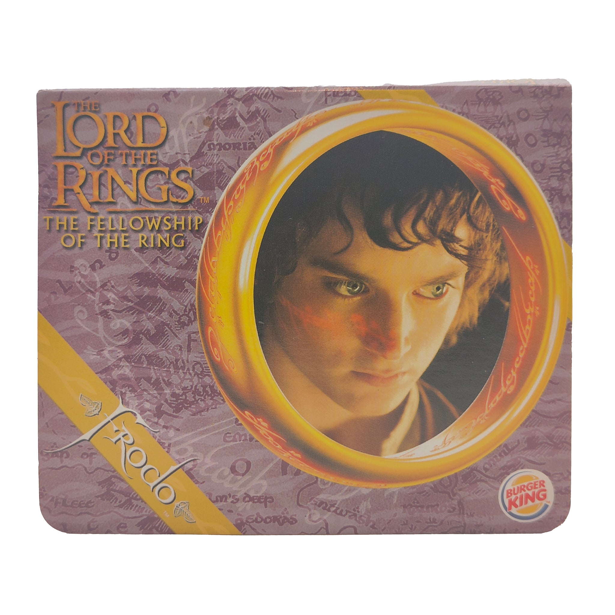 Lord of the Rings Burger King Mini Figure With Card 2001 – Lord of the Rings, Vintage Brands, 12 cm, 2001, pre-owned collector piece, Uncanny Collectibles Dublin Ireland