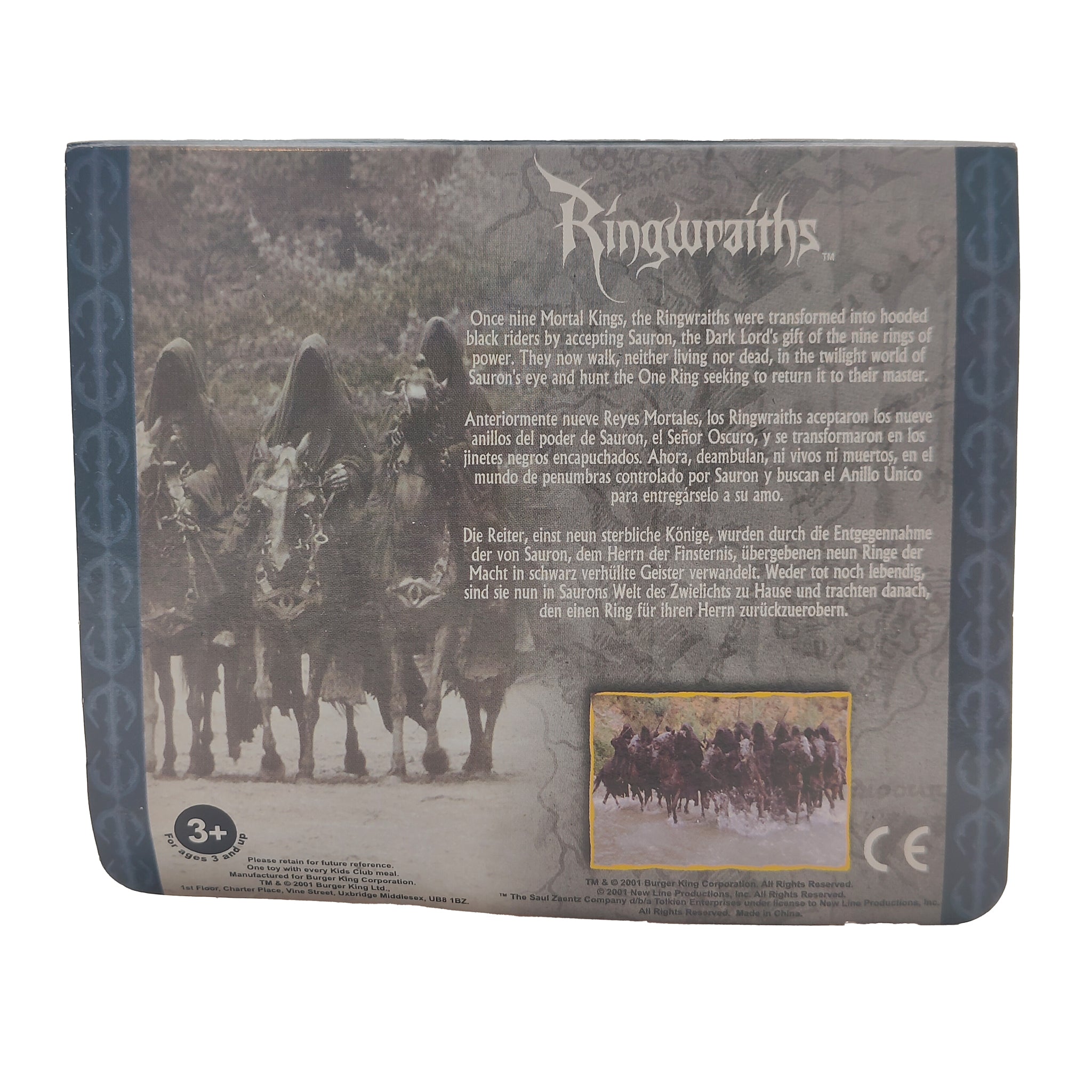 Lord of the Rings Burger King Mini Figure With Card 2001 – Lord of the Rings, Vintage Brands, 12 cm, 2001, pre-owned collector piece, Uncanny Collectibles Dublin Ireland