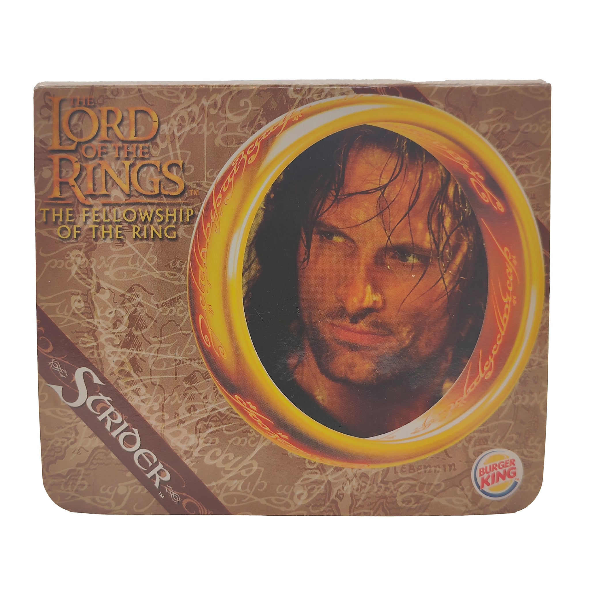 Lord of the Rings Burger King Mini Figure With Card 2001 – Lord of the Rings, Vintage Brands, 12 cm, 2001, pre-owned collector piece, Uncanny Collectibles Dublin Ireland