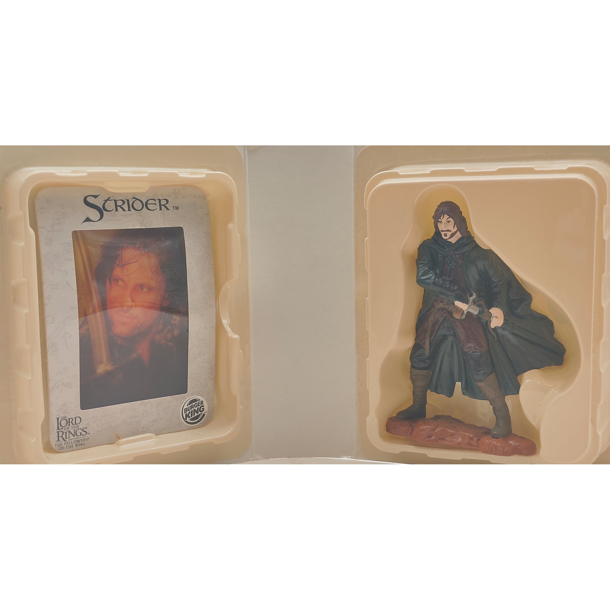 Lord of the Rings Burger King Mini Figure With Card 2001 – Lord of the Rings, Vintage Brands, 12 cm, 2001, pre-owned collector piece, Uncanny Collectibles Dublin Ireland