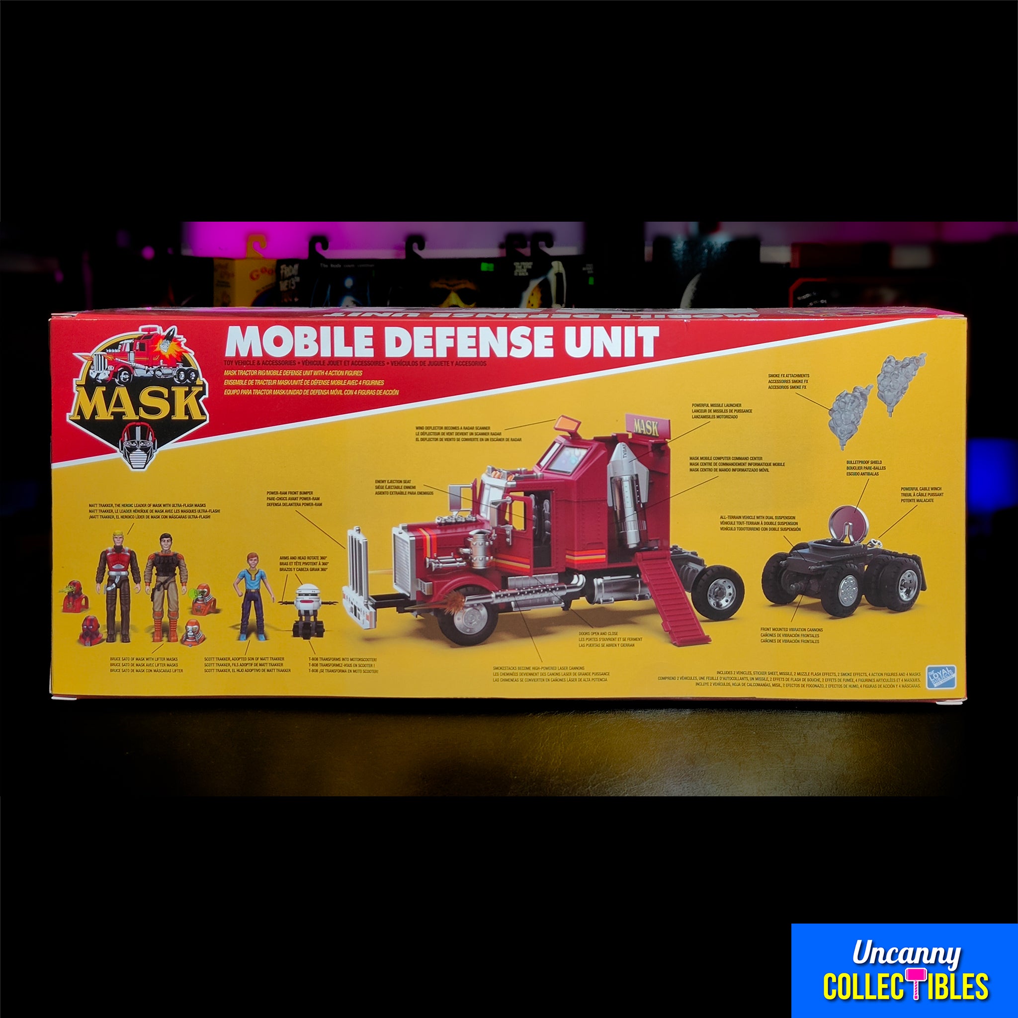 M.A.S.K. SDCC Rhino Mobile Defense Unit Vehicle with T-Bob and Scott Trakker The Loyal Subjects 2025 – M.A.S.K, The Loyal Subjects, 12 cm, 2025, brand new collector item, Uncanny Collectibles Dublin Ireland