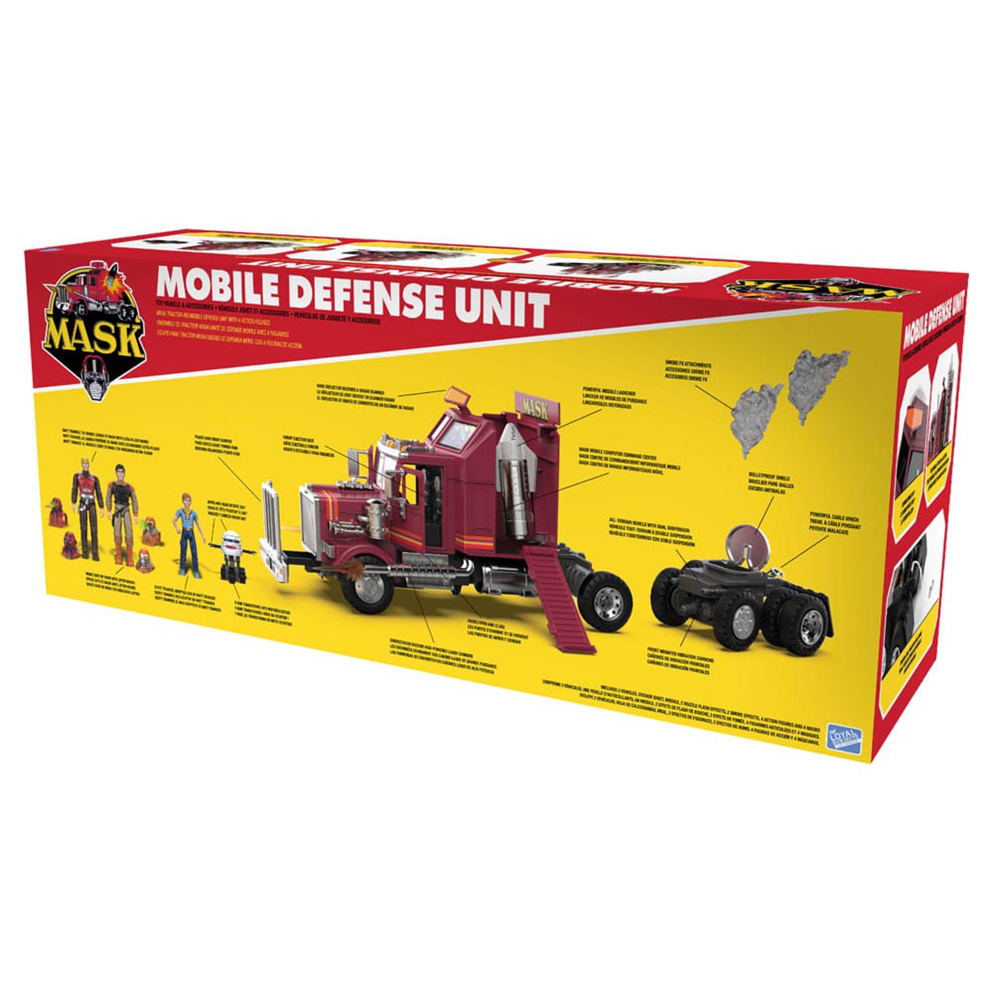 M.A.S.K. SDCC Rhino Mobile Defense Unit Vehicle with T-Bob and Scott Trakker The Loyal Subjects 2025