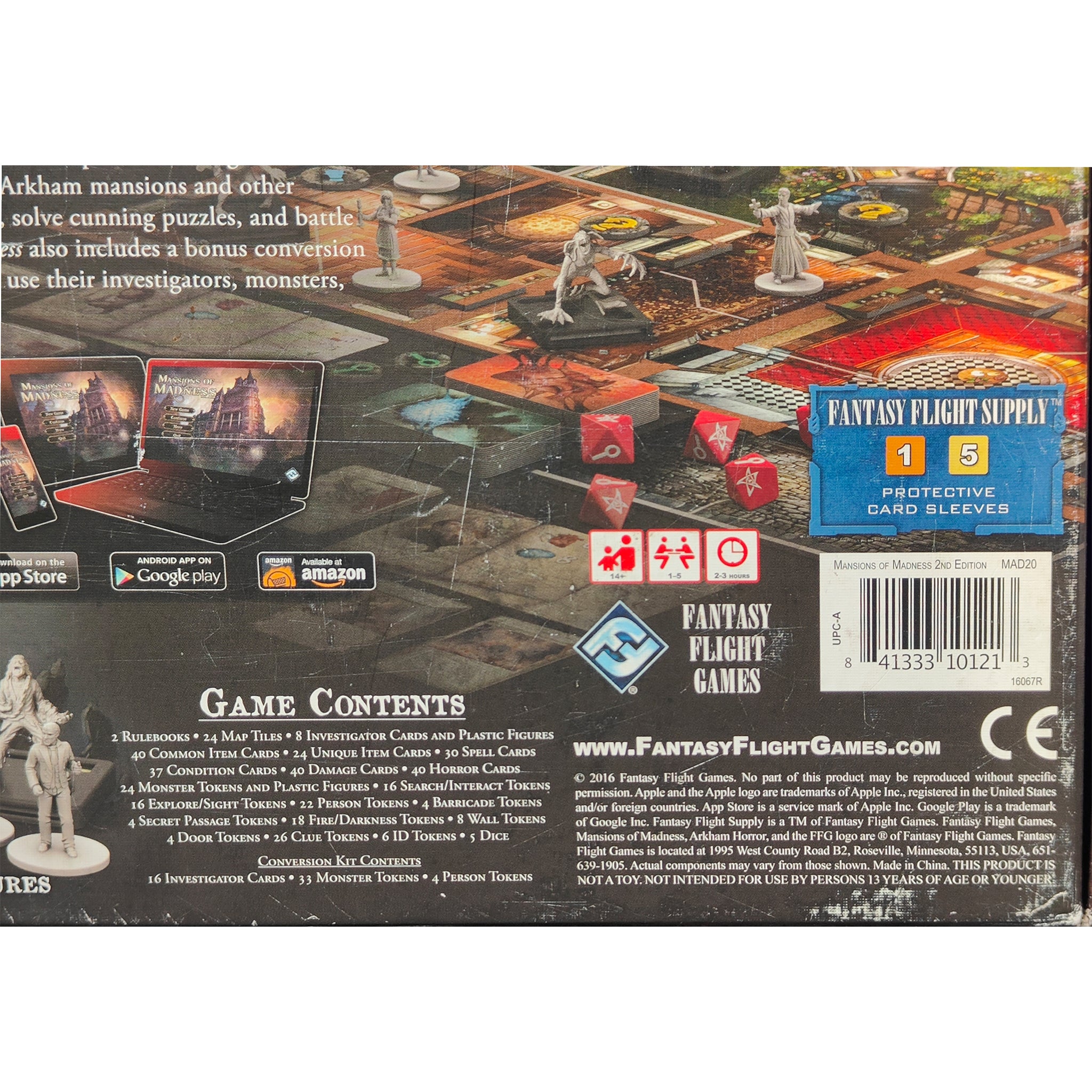 Mansions of Madness 2 Edition Incomplete Core Set with Mixed Expansion Pieces