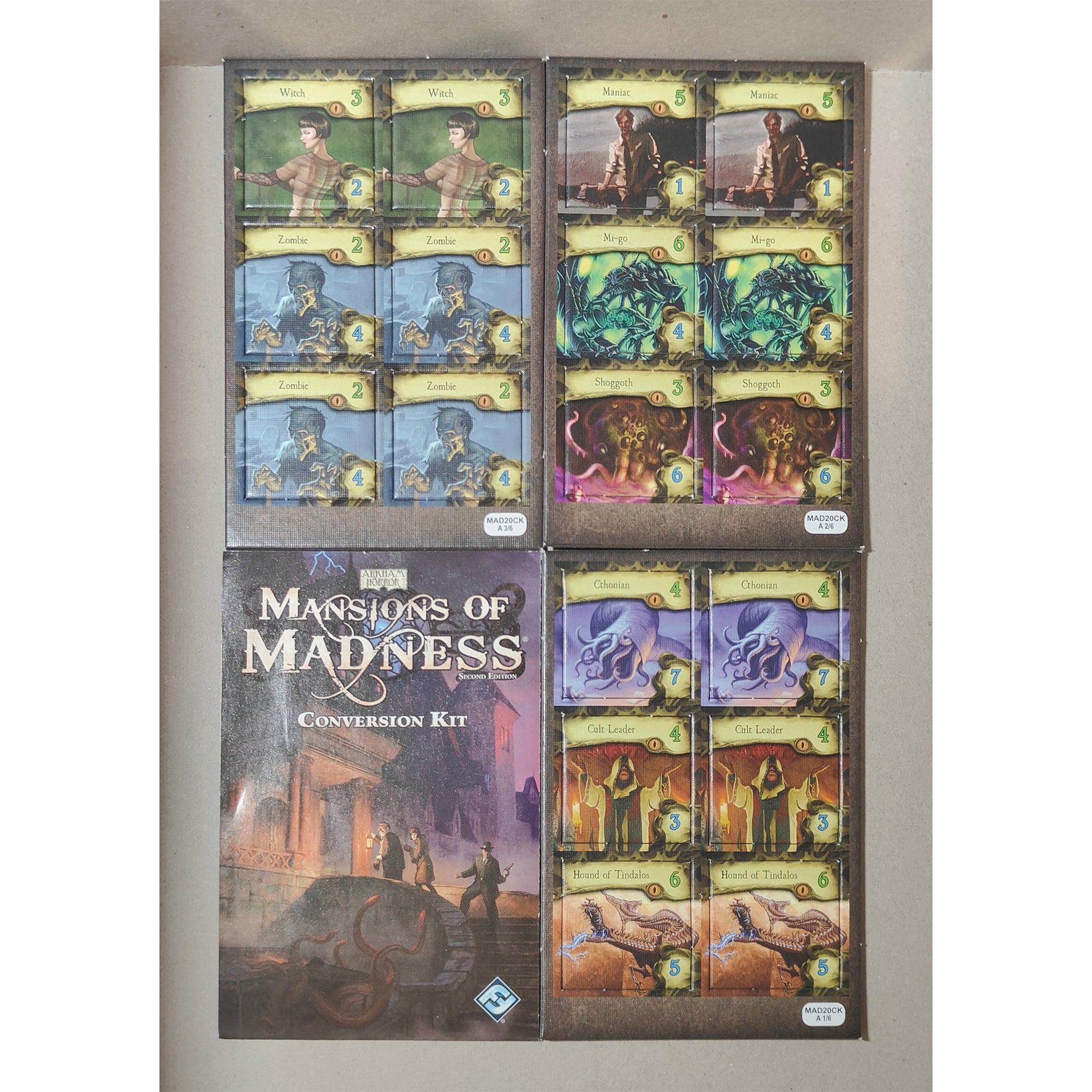 Mansions of Madness 2 Edition Incomplete Core Set with Mixed Expansion Pieces