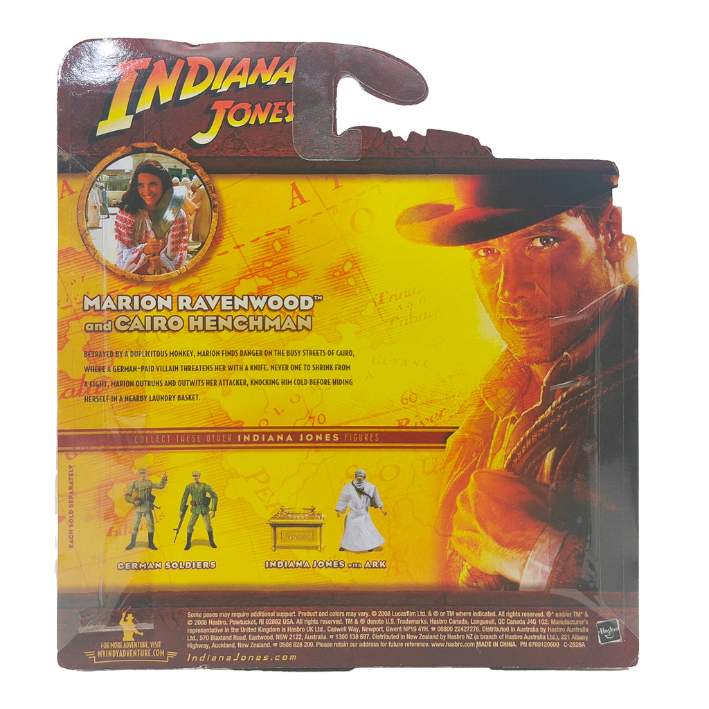 Marion Ravenwood And Cairo Henchman Indiana Jones Raiders Of The Lost Ark Hasbro Action Figure 2008 9.5cm – Movie Icons & Heroes, Hasbro, 9.5 cm, 2008, pre-owned collector piece, Uncanny Collectibles Dublin Ireland