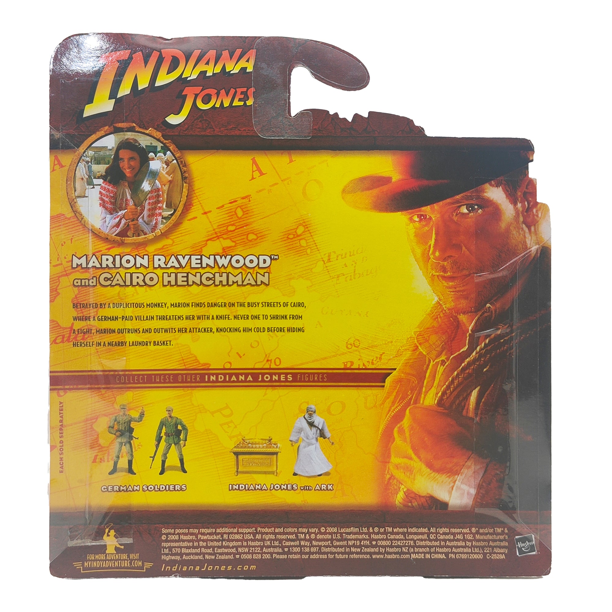 Marion Ravenwood And Cairo Henchman Indiana Jones Raiders Of The Lost Ark Hasbro Action Figure 2008 9.5cm