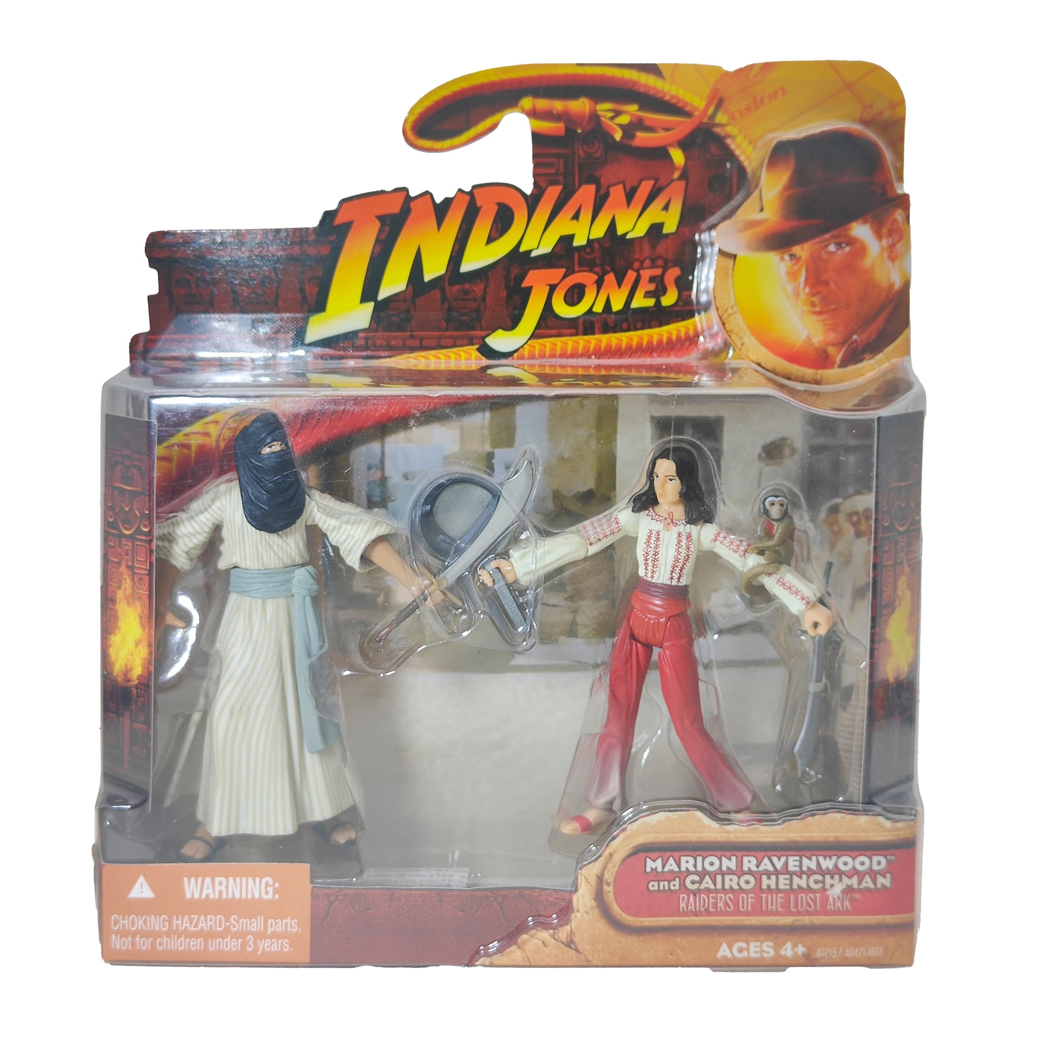 Marion Ravenwood And Cairo Henchman Indiana Jones Raiders Of The Lost Ark Hasbro Action Figure 2008 9.5cm – Movie Icons & Heroes, Hasbro, 9.5 cm, 2008, pre-owned collector piece, Uncanny Collectibles Dublin Ireland