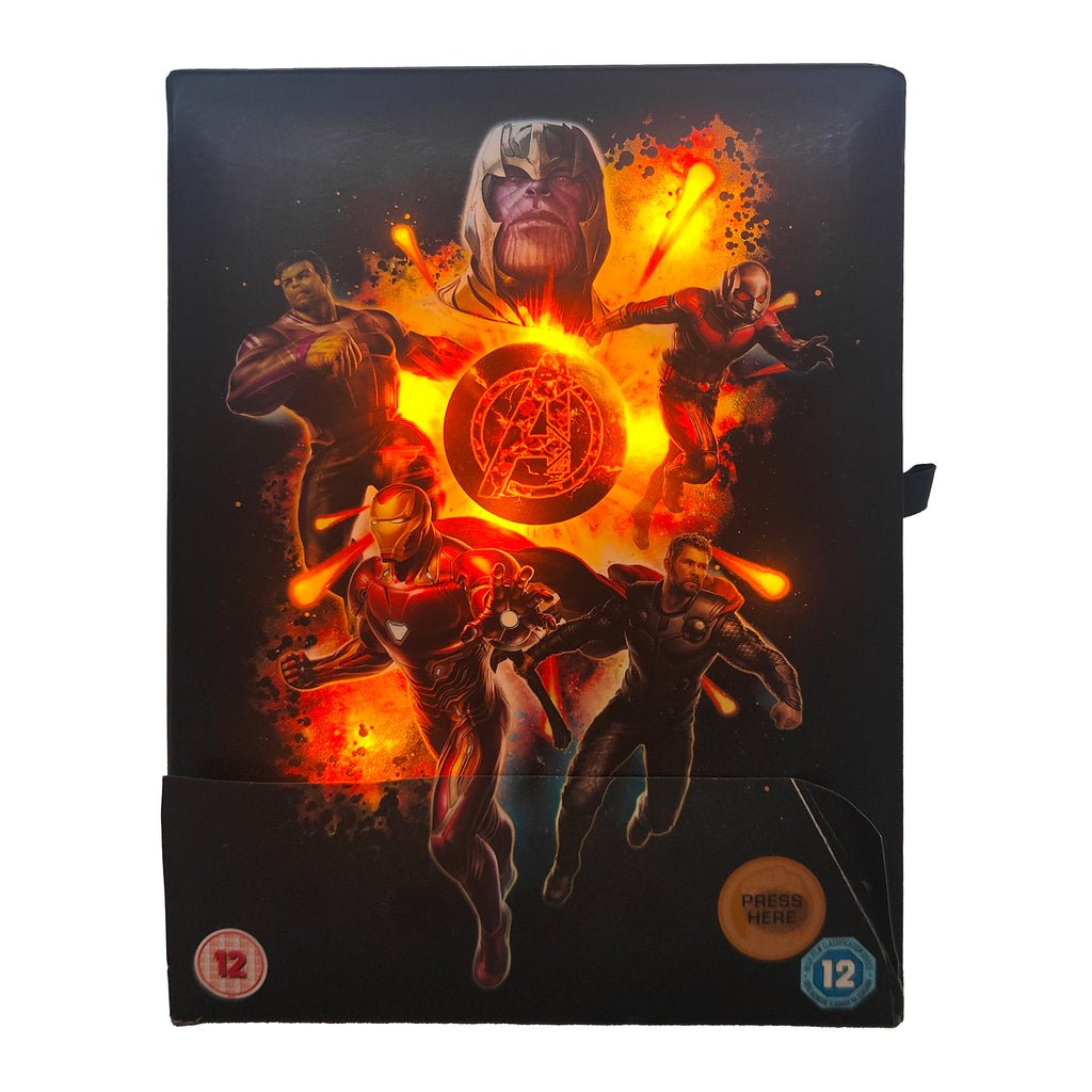 Marvel Avengers Endgame Blu-ray 3D Steelbook Light Up Collector Box Set