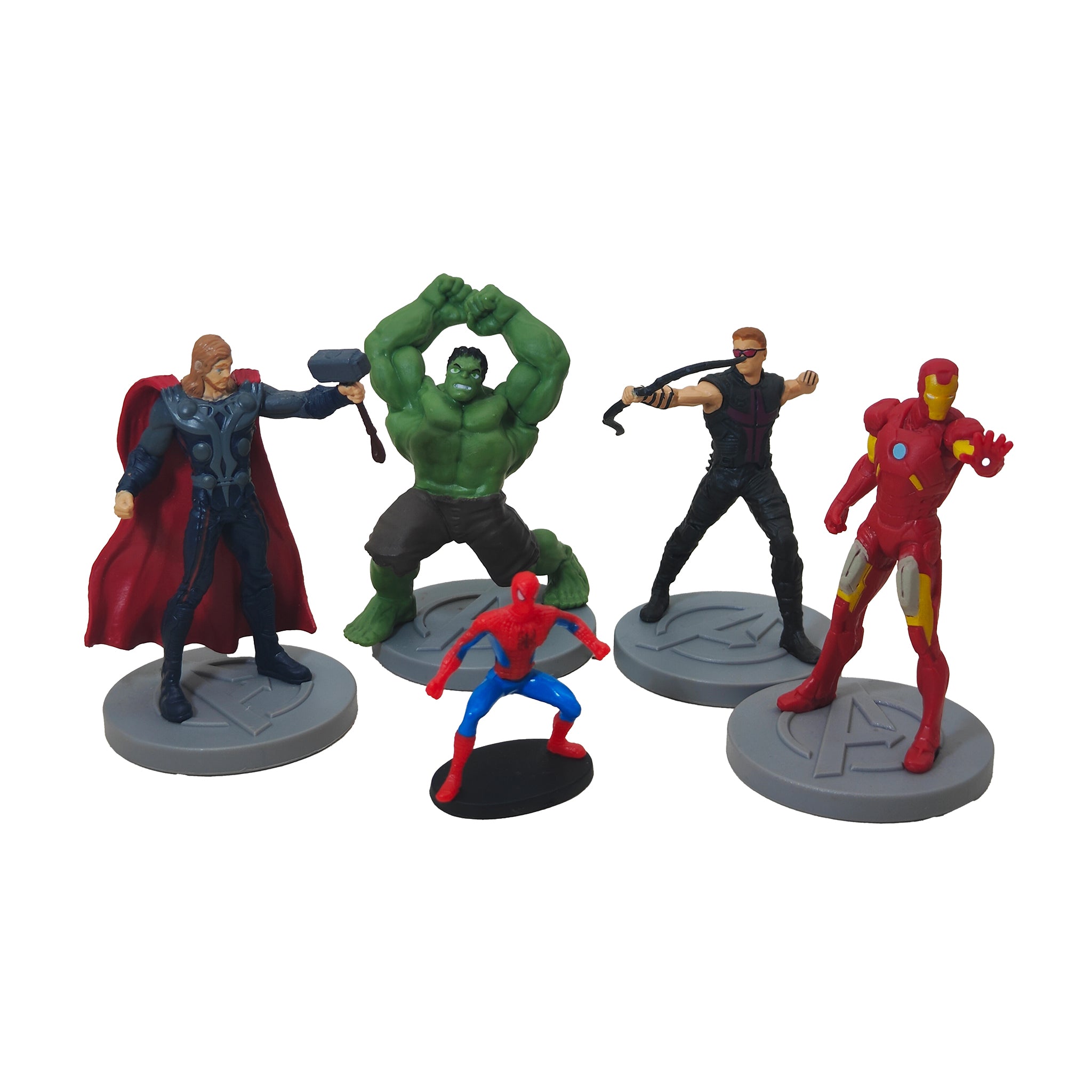 Marvel Avengers Hulk Thor Iron Man Hawkeye CDI 2012 4 Figure Bundle