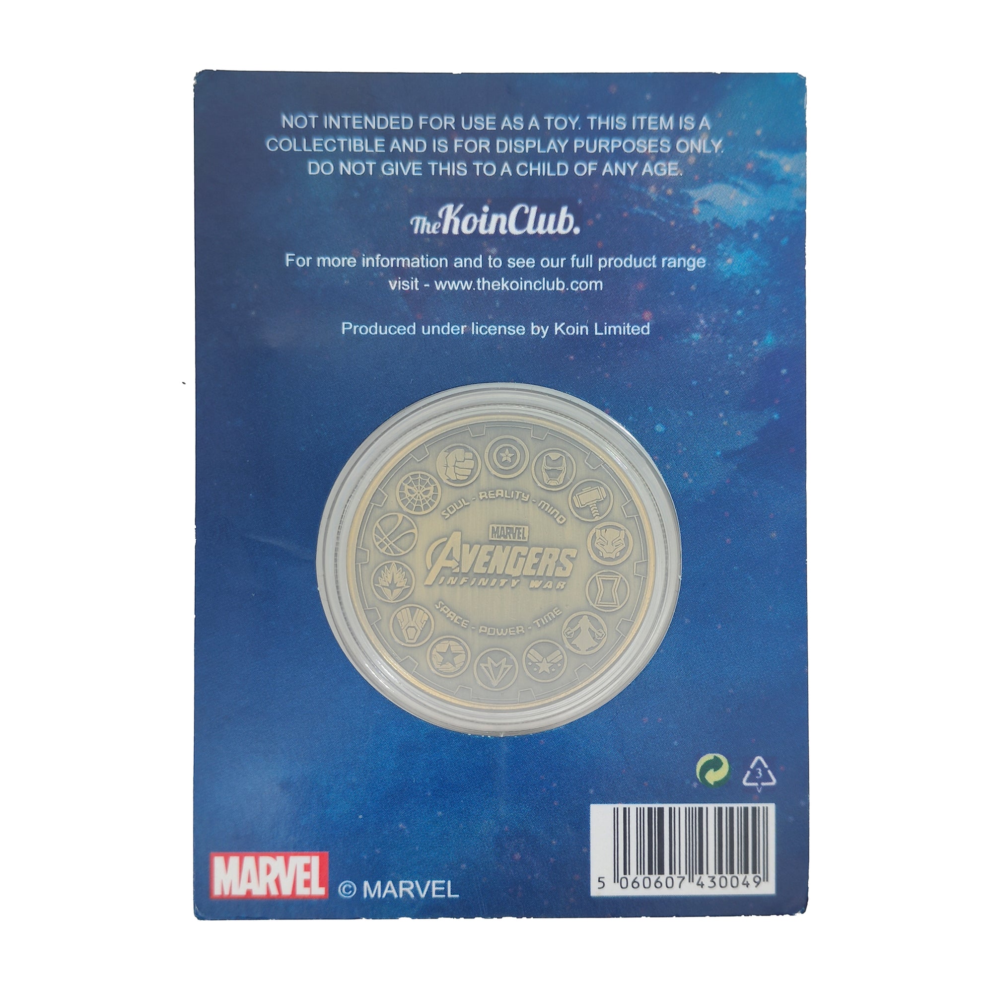 Marvel Avengers Infinity War Captain America Limited Edition Coin The Koin Club 2018