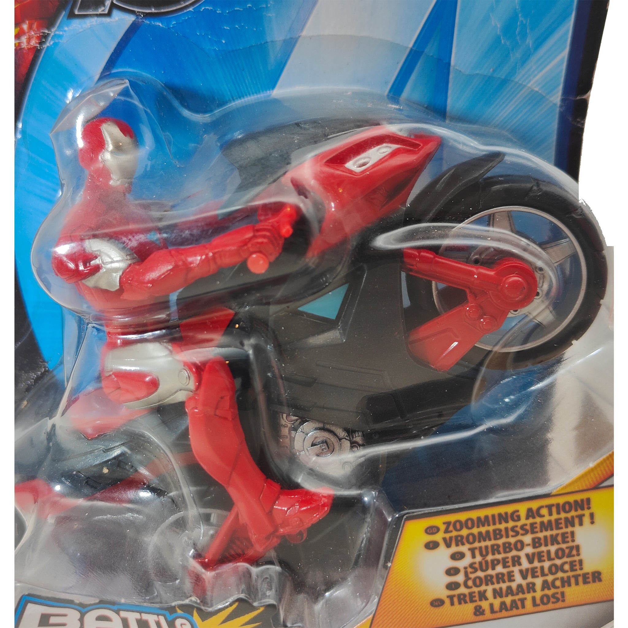 Marvel Avengers Iron Man Battle Chargers Turbo Bike Hasbro Action Figure