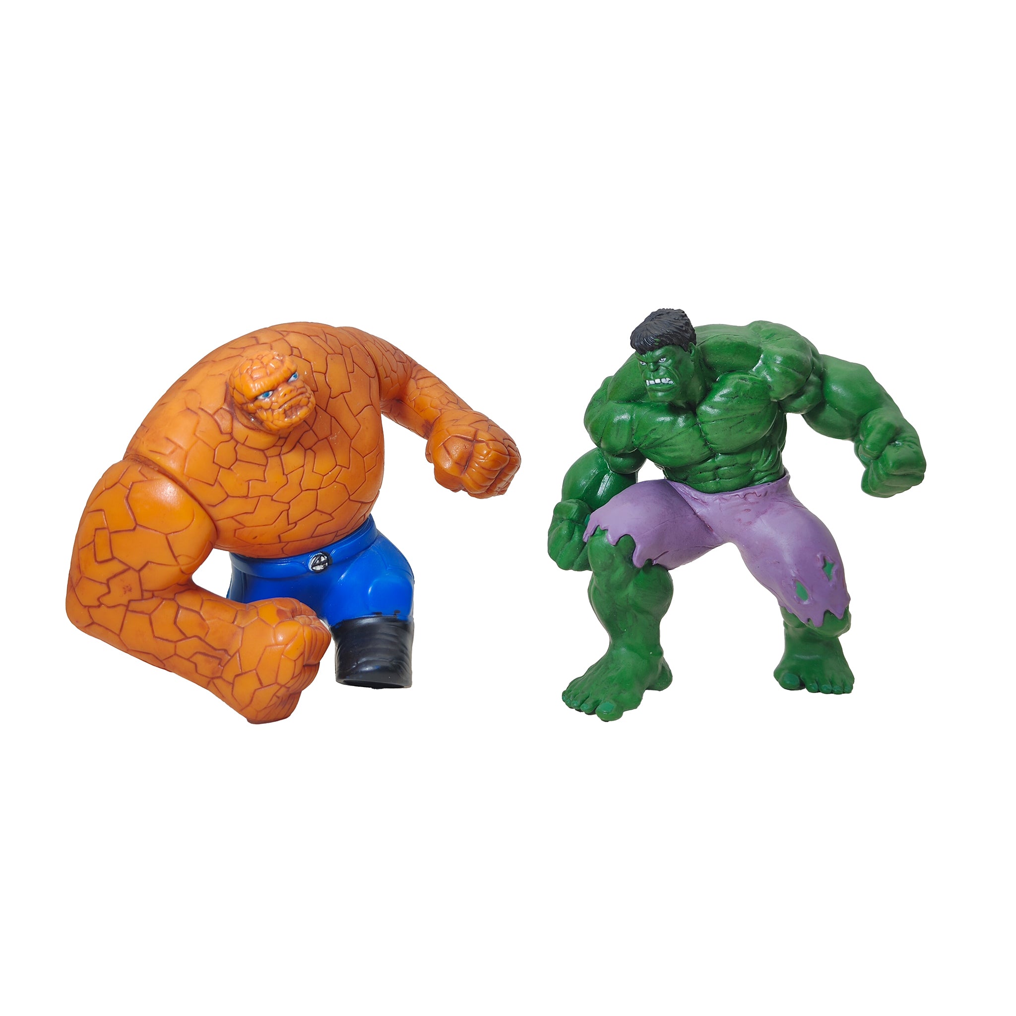 Marvel Burger King and Disney The Thing and Hulk Figures Bundle 2007