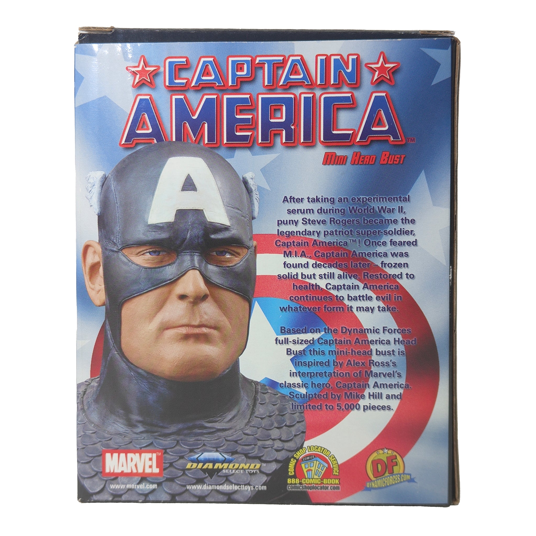 Marvel Captain America Alex Ross Diamond Select Mini Bust 2006