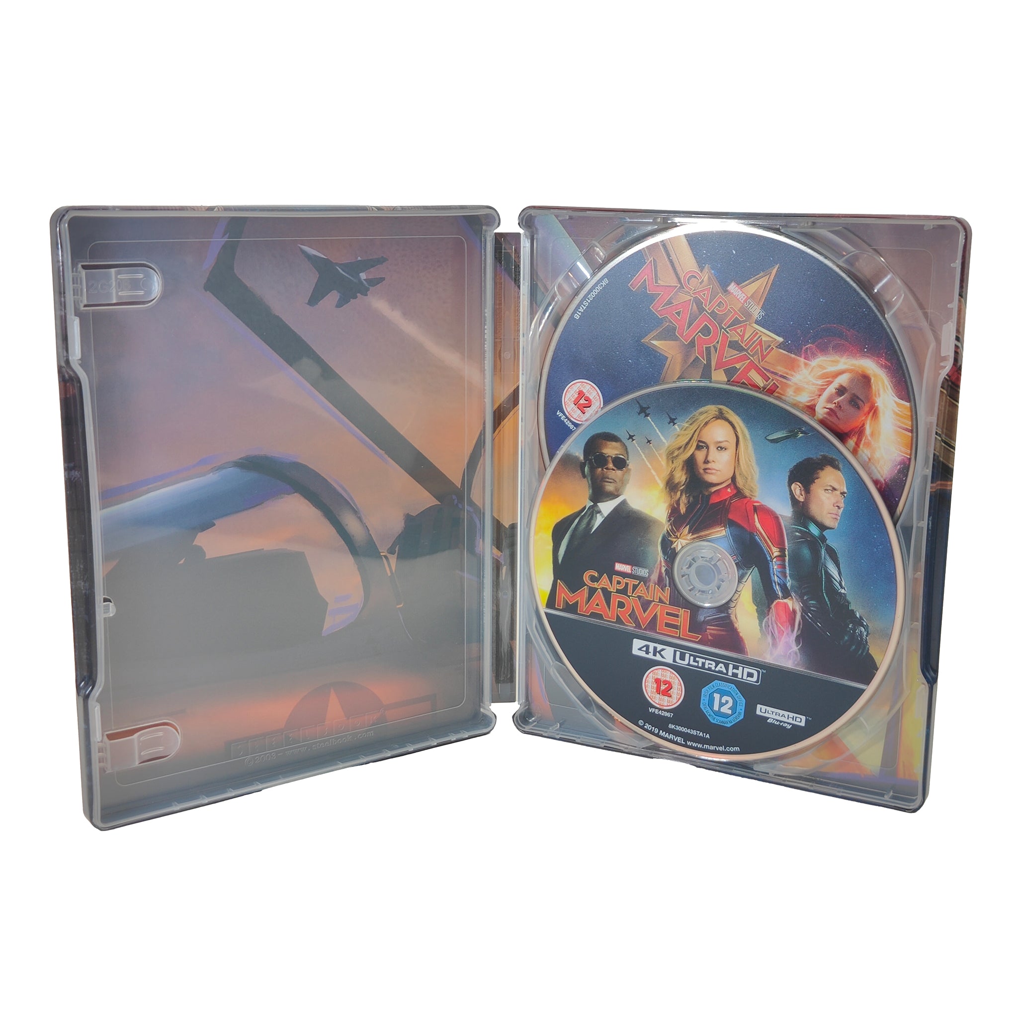 Marvel Captain Marvel Blu-ray Steelbook Zavvi Exclusive