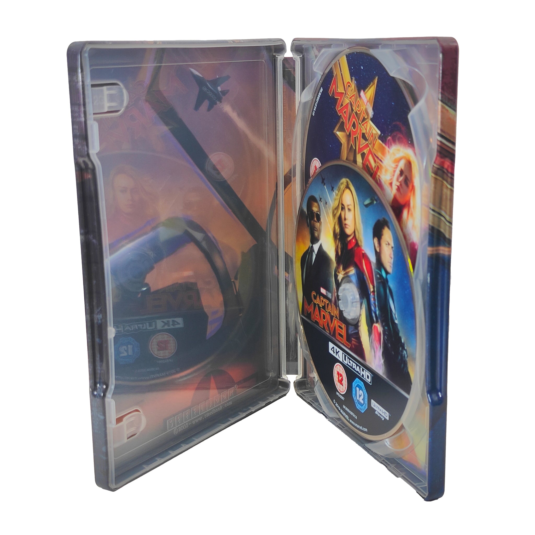 Marvel Captain Marvel Blu-ray Steelbook Zavvi Exclusive – Marvel Heroes, Disney, -, 2019, pre-owned collector piece, Uncanny Collectibles Dublin Ireland
