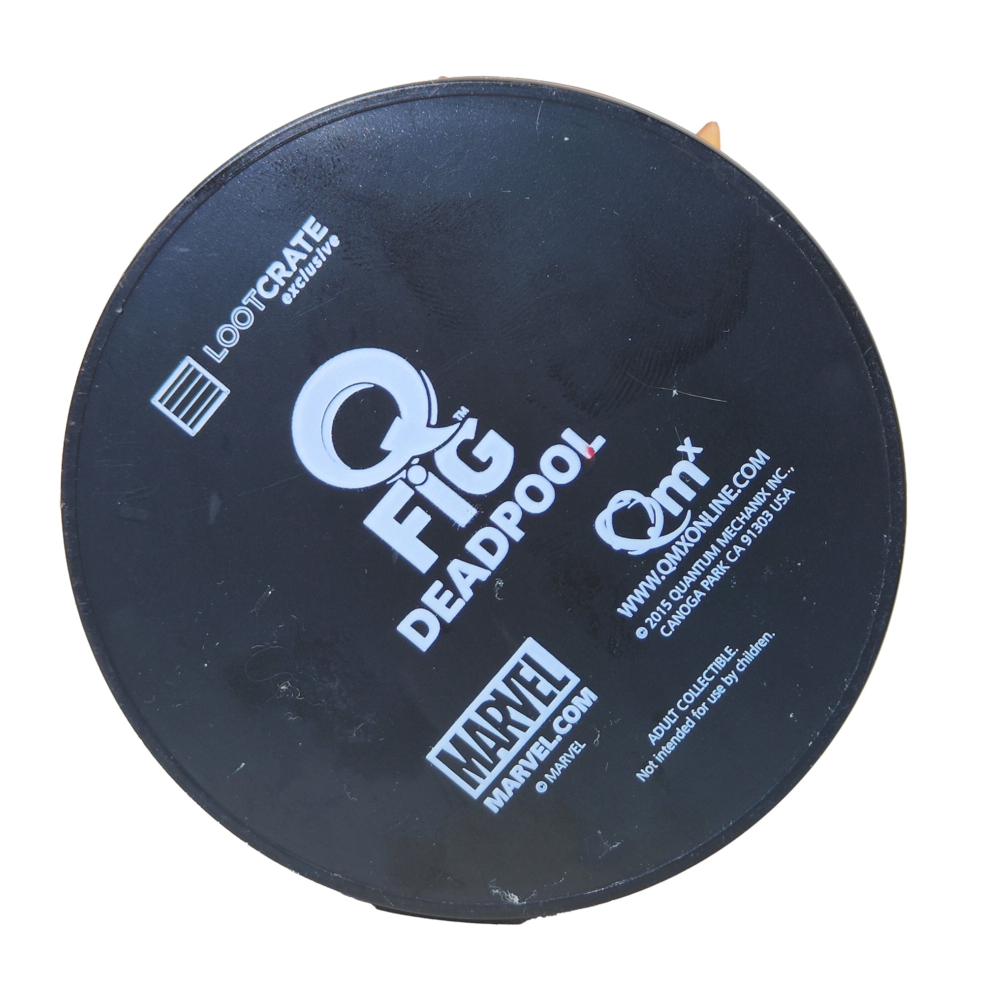 Marvel Deadpool Quantum Mechanix Q Fig Figure 2015 9cm Lootcrate Exclusive – Marvel Heroes, Quantum Mechanix, 9 cm, 2015, pre-owned collector piece, Uncanny Collectibles Dublin Ireland