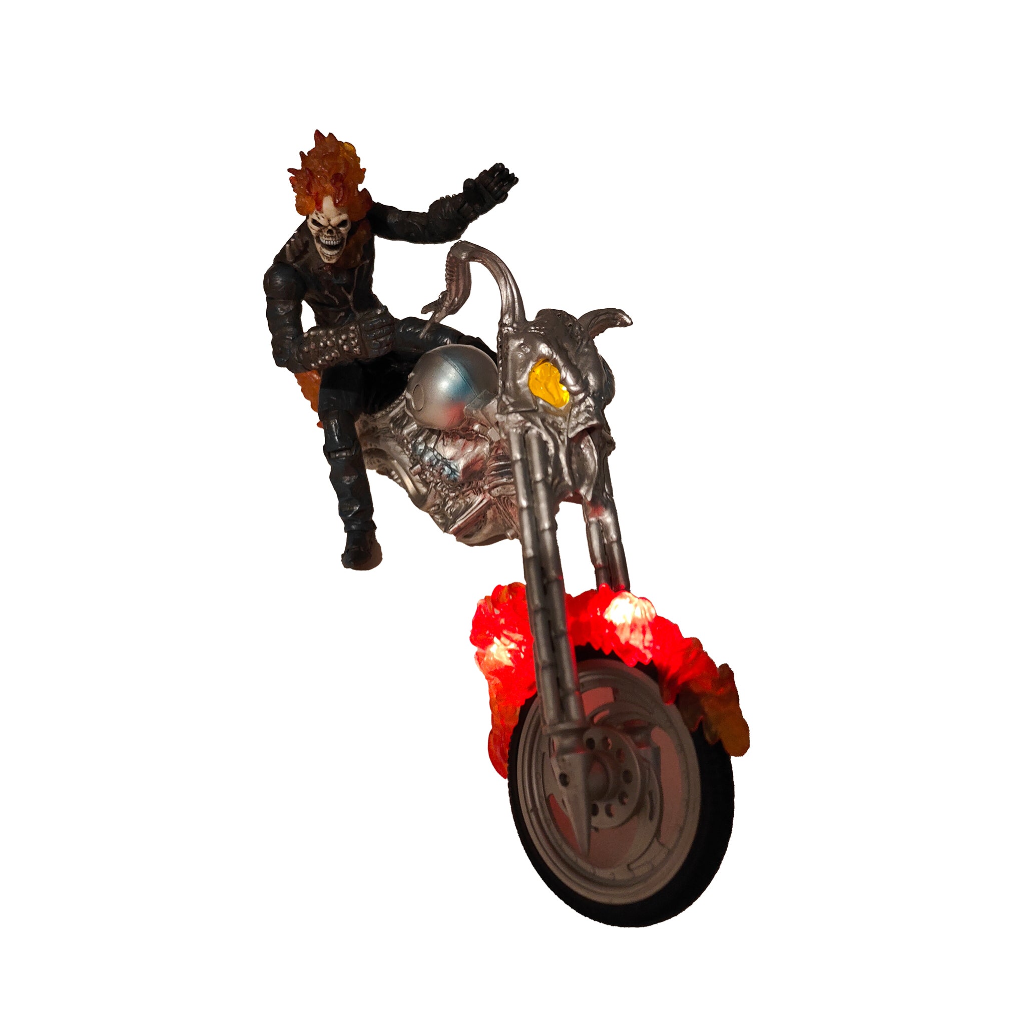 Marvel Ghost Rider Electronic Flame Cycle with Figure Hasbro 2007 – Marvel Heroes, Hasbro, 15 cm, 2007, pre-owned collector piece, Uncanny Collectibles Dublin Ireland
