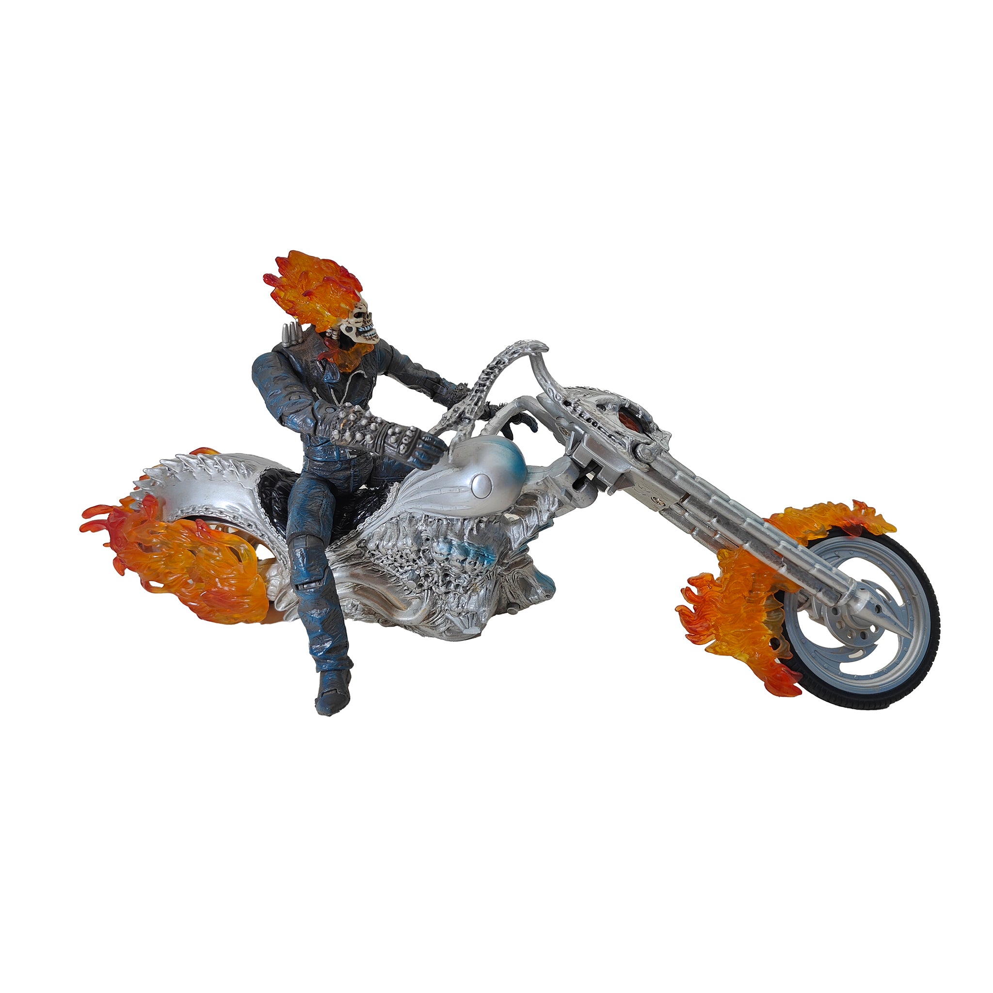 Marvel Ghost Rider Electronic Flame Cycle with Figure Hasbro 2007 – Marvel Heroes, Hasbro, 15 cm, 2007, pre-owned collector piece, Uncanny Collectibles Dublin Ireland