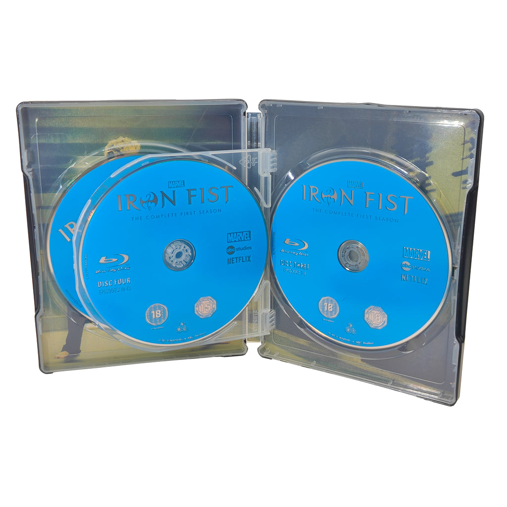 Marvel Iron Fist Netflix Complete Season 1 Blu-ray Steelbook 2018 – Marvel Heroes, Disney, -, 2018, pre-owned collector piece, Uncanny Collectibles Dublin Ireland