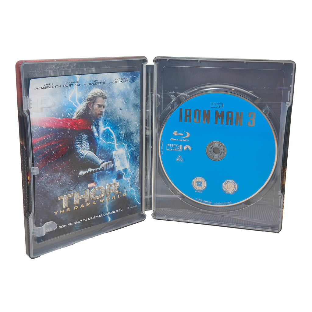 Marvel Iron Man 3 Blu-ray Steelbook Zavvi Exclusive – Marvel Heroes, Disney, -, 2013, pre-owned collector piece, Uncanny Collectibles Dublin Ireland