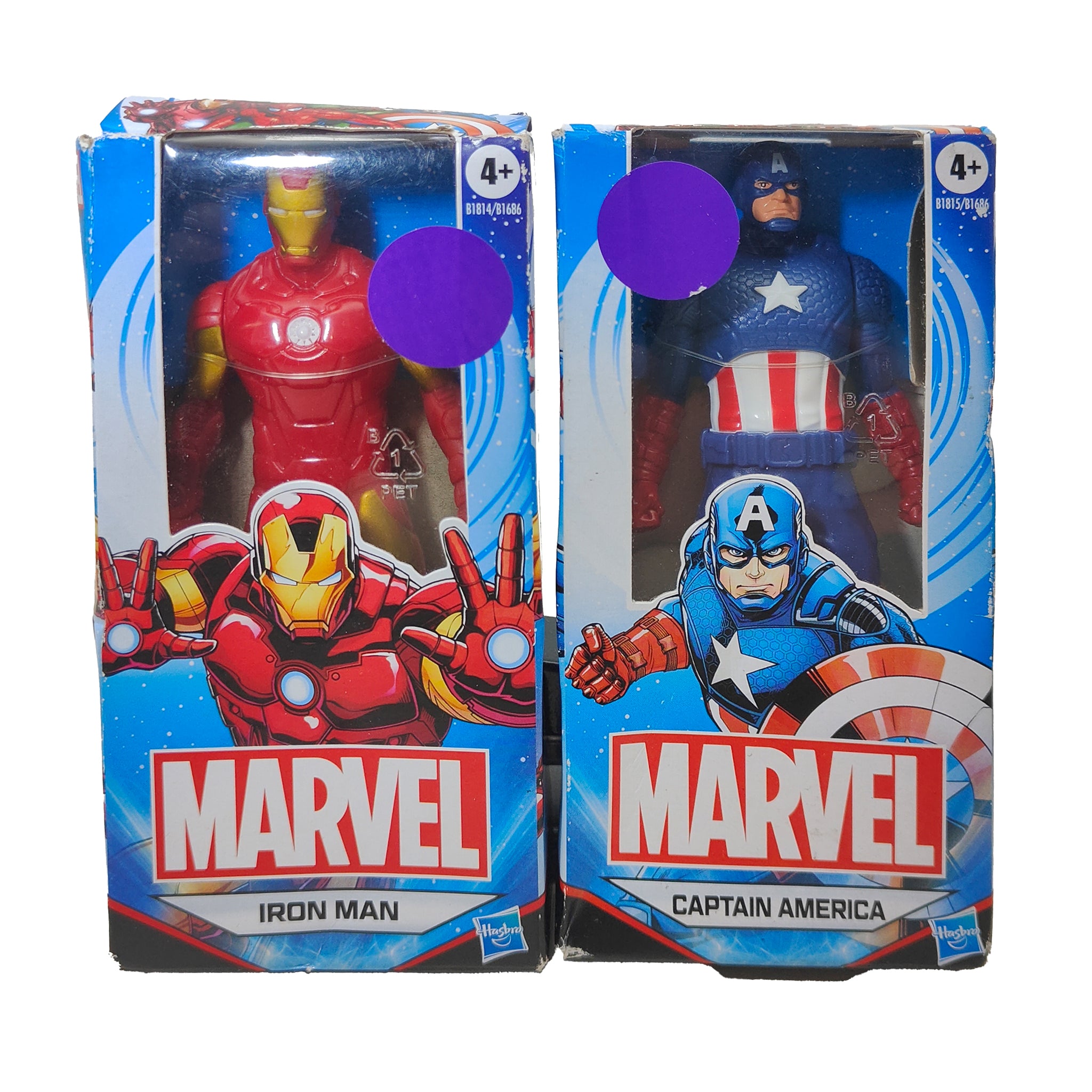 Marvel Iron Man and Captain America Hasbro Action Figure Bundle – Avengers, Hasbro, 15 cm, pre-owned collector piece, Uncanny Collectibles Dublin Ireland