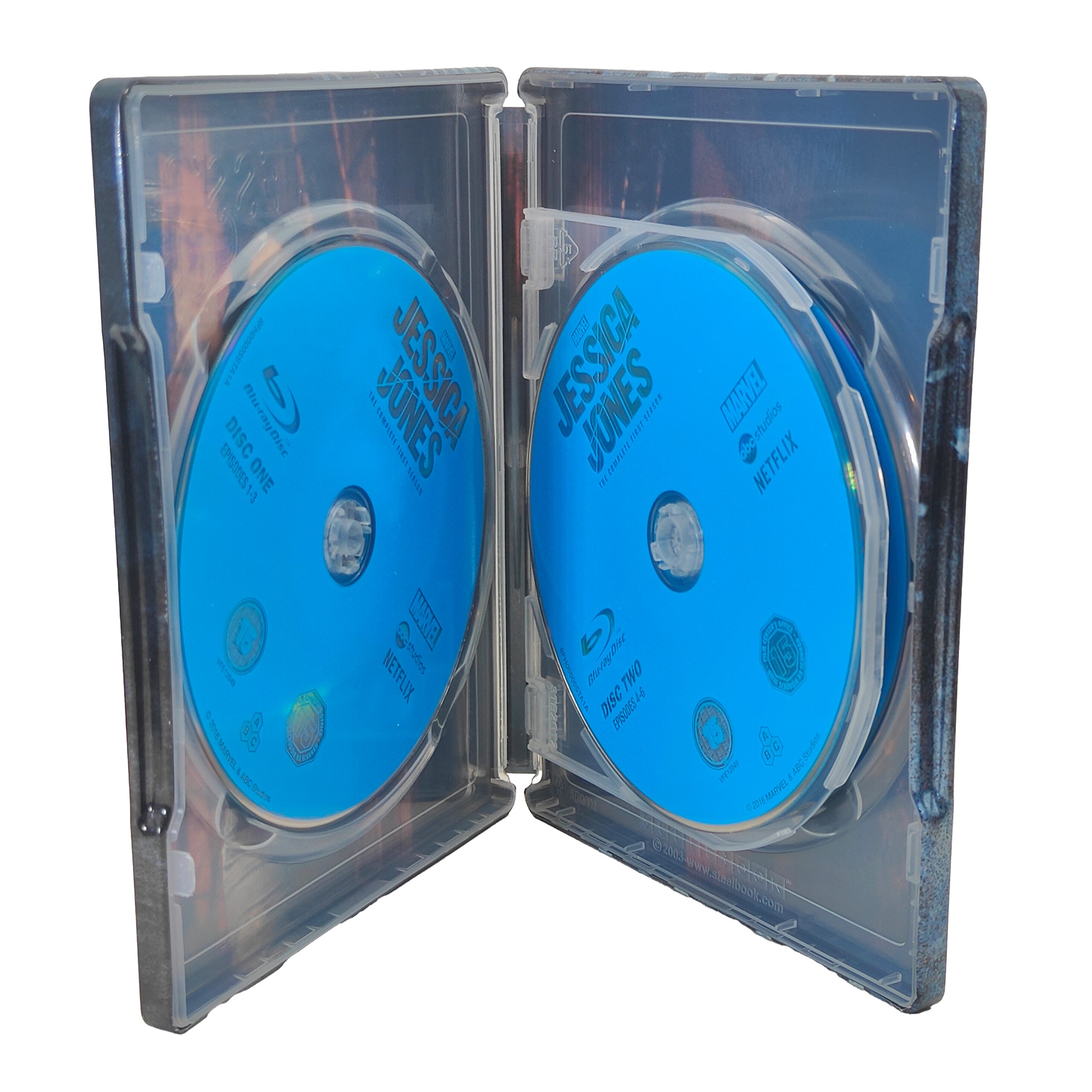 Marvel Jessica Jones Netflix Complete Season 1 Blu-ray Steelbook 2016 – Marvel Heroes, Disney, -, 2016, pre-owned collector piece, Uncanny Collectibles Dublin Ireland