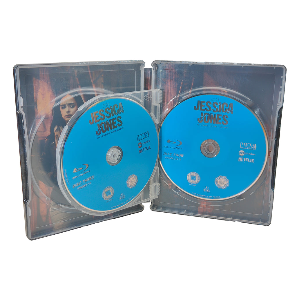 Marvel Jessica Jones Netflix Complete Season 1 Blu-ray Steelbook 2016 – Marvel Heroes, Disney, -, 2016, pre-owned collector piece, Uncanny Collectibles Dublin Ireland