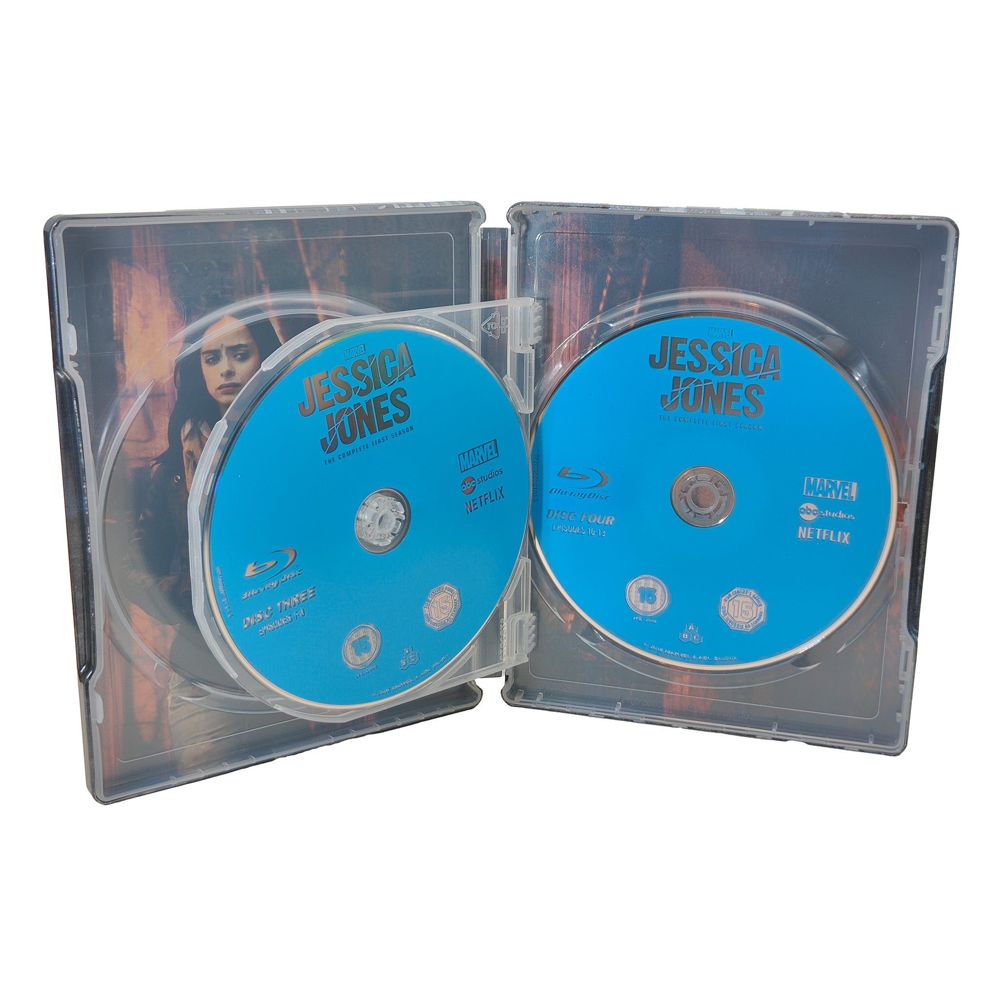 Marvel Jessica Jones Netflix Complete Season 1 Blu-ray Steelbook 2016 – Marvel Heroes, Disney, -, 2016, pre-owned collector piece, Uncanny Collectibles Dublin Ireland