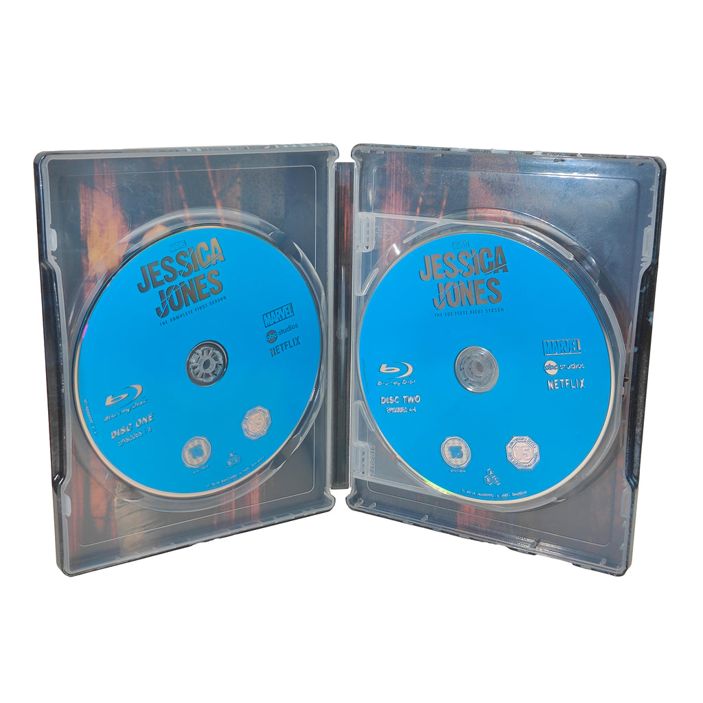 Marvel Jessica Jones Netflix Complete Season 1 Blu-ray Steelbook 2016 – Marvel Heroes, Disney, -, 2016, pre-owned collector piece, Uncanny Collectibles Dublin Ireland