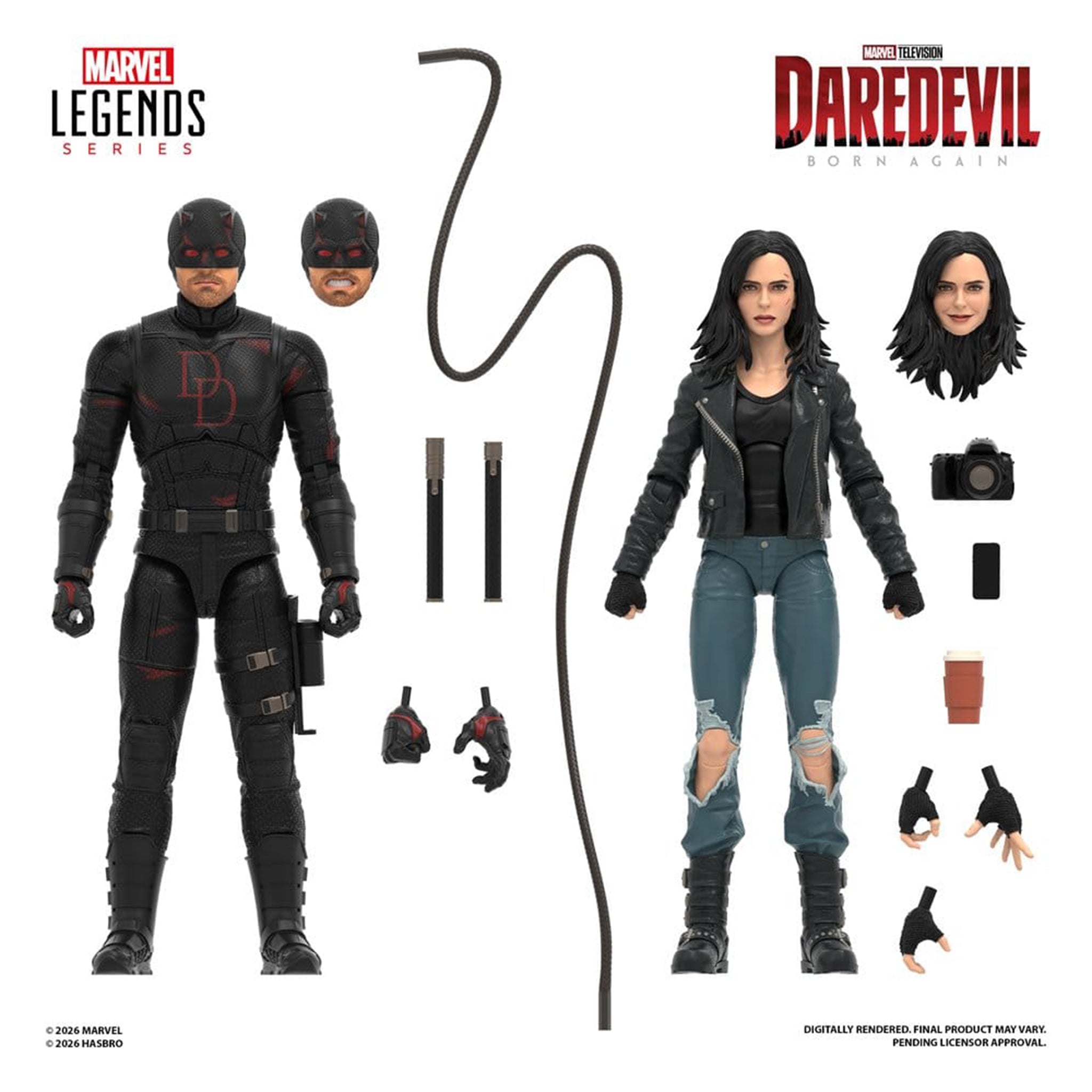Marvel Legends Daredevil Born Again Daredevil & Jessica Jones Hasbro Action Figure