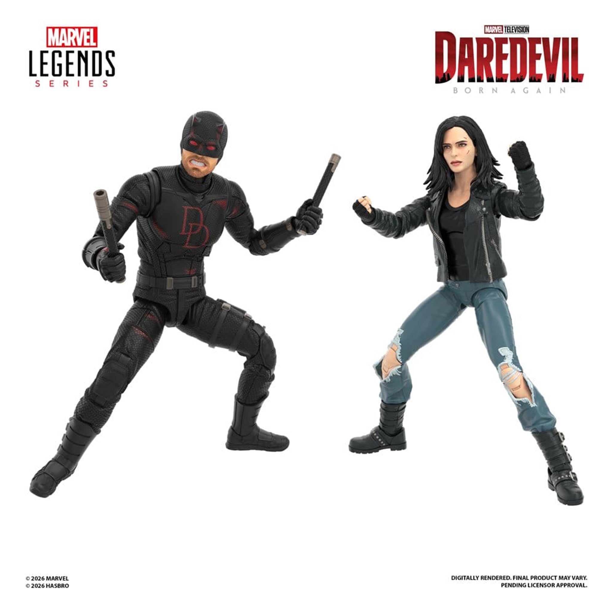 Marvel Legends Daredevil Born Again Daredevil & Jessica Jones Hasbro Action Figure