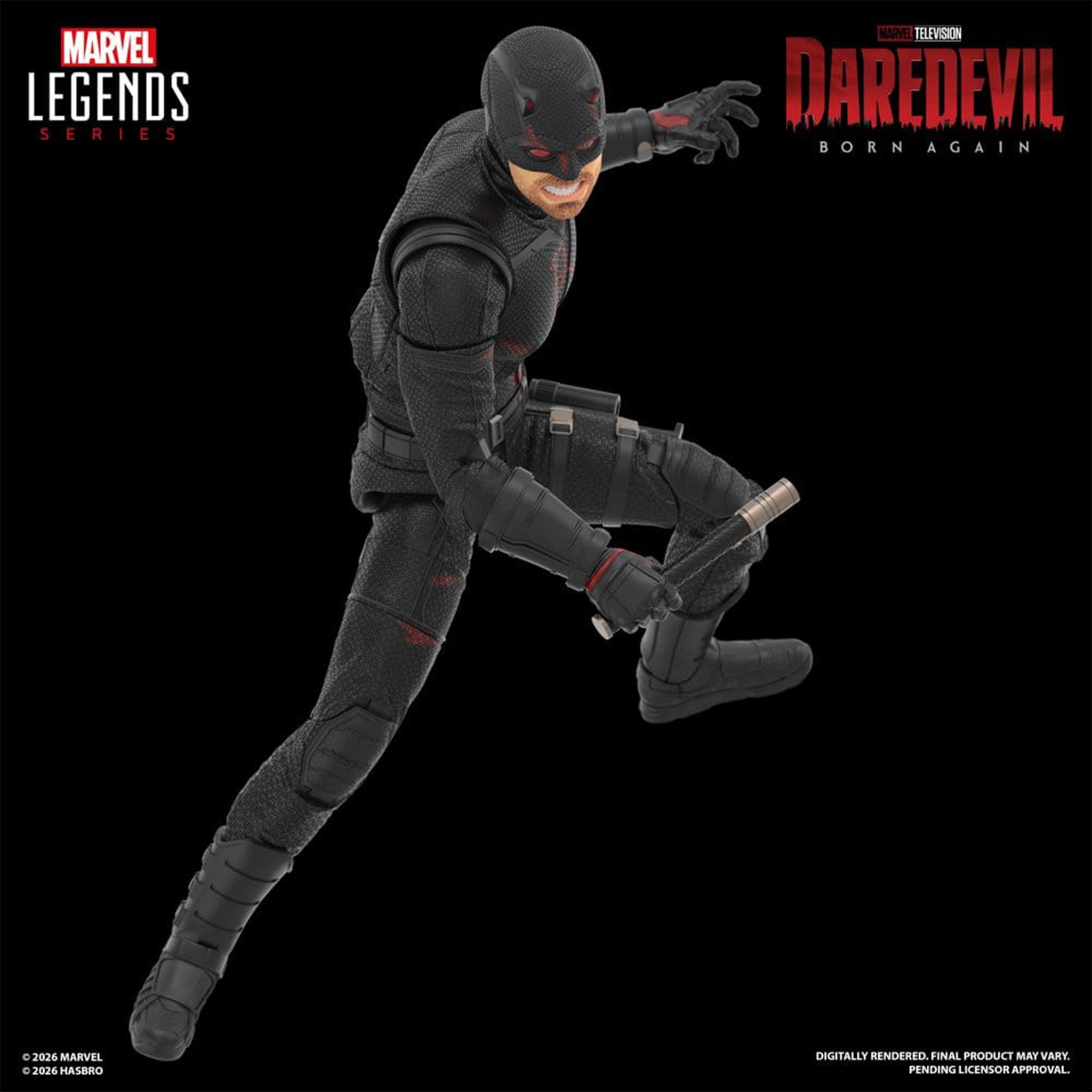 Marvel Legends Daredevil Born Again Daredevil & Jessica Jones Hasbro Action Figure – Daredevil, Hasbro, 15 cm, brand new collector item, Uncanny Collectibles Dublin Ireland