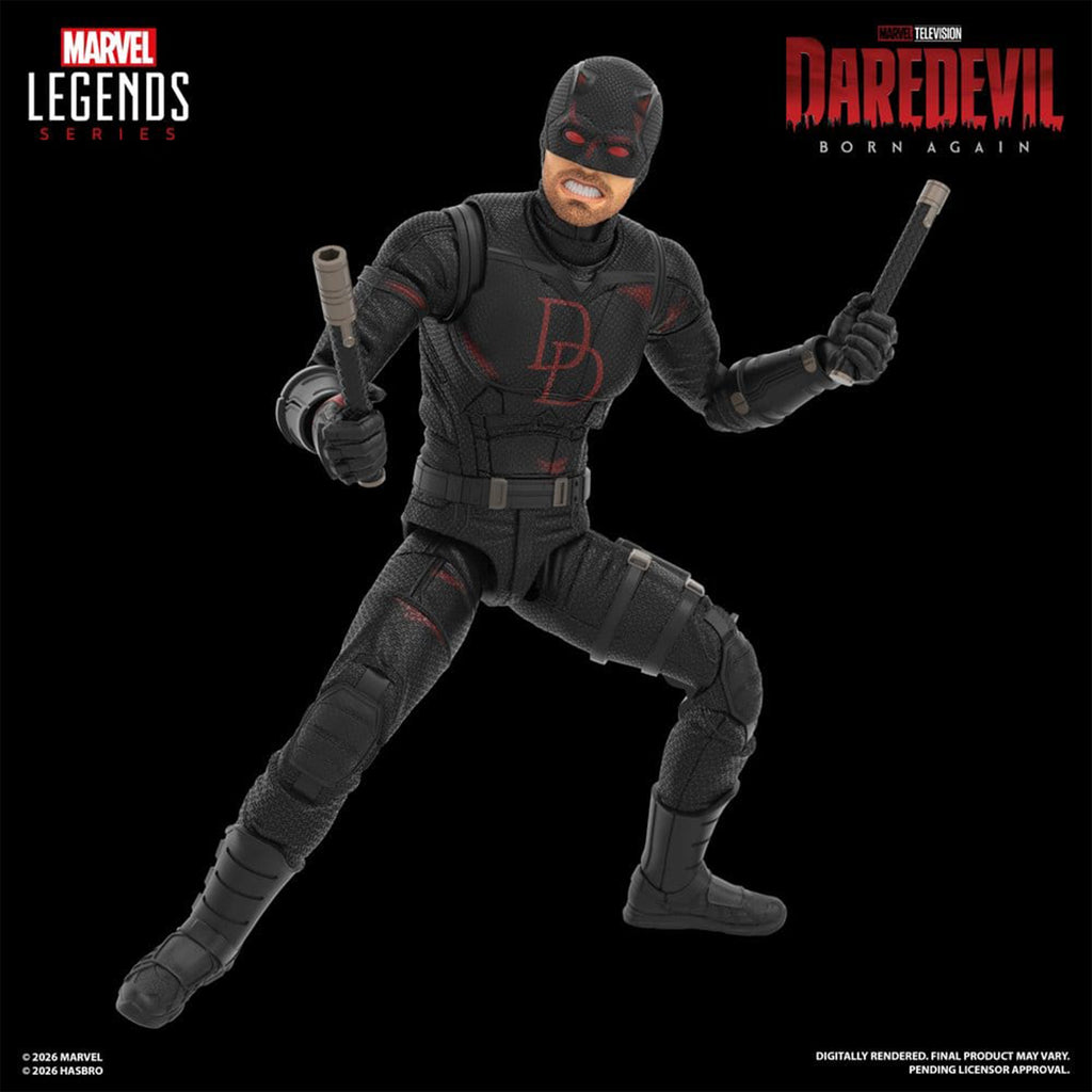 Marvel Legends Daredevil Born Again Daredevil & Jessica Jones Hasbro Action Figure – Daredevil, Hasbro, 15 cm, brand new collector item, Uncanny Collectibles Dublin Ireland