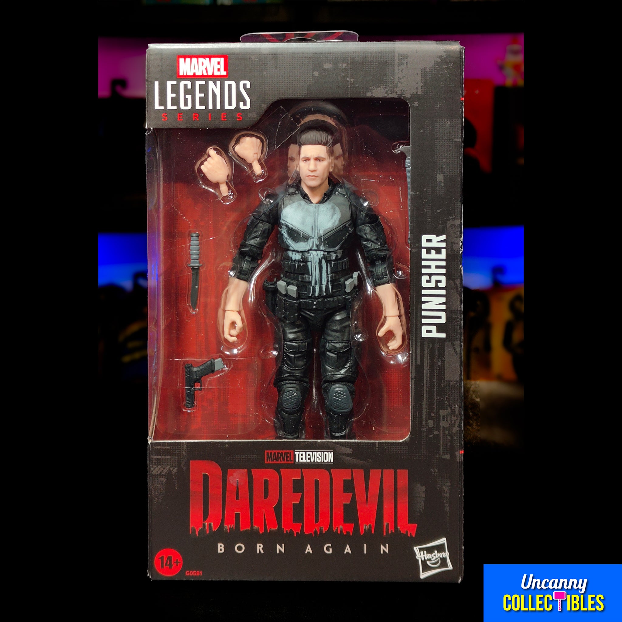 Marvel Legends Daredevil Born Again Punisher Hasbro Action Figure – Marvel Heroes, Hasbro, 15 cm, brand new collector item, Uncanny Collectibles Dublin Ireland
