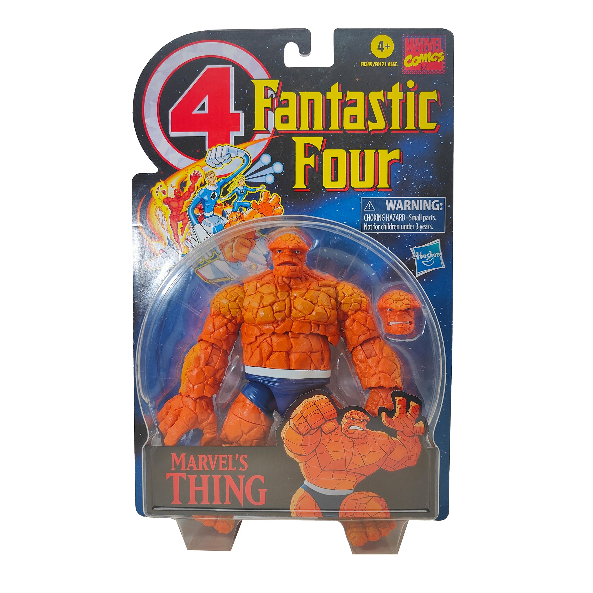 Marvel Legends Fantastic Four Retro Collection The Thing Action Figure Hasbro 2021 15cm – Fantastic Four, Hasbro, 15 cm, 2021, pre-owned collector piece, Uncanny Collectibles Dublin Ireland