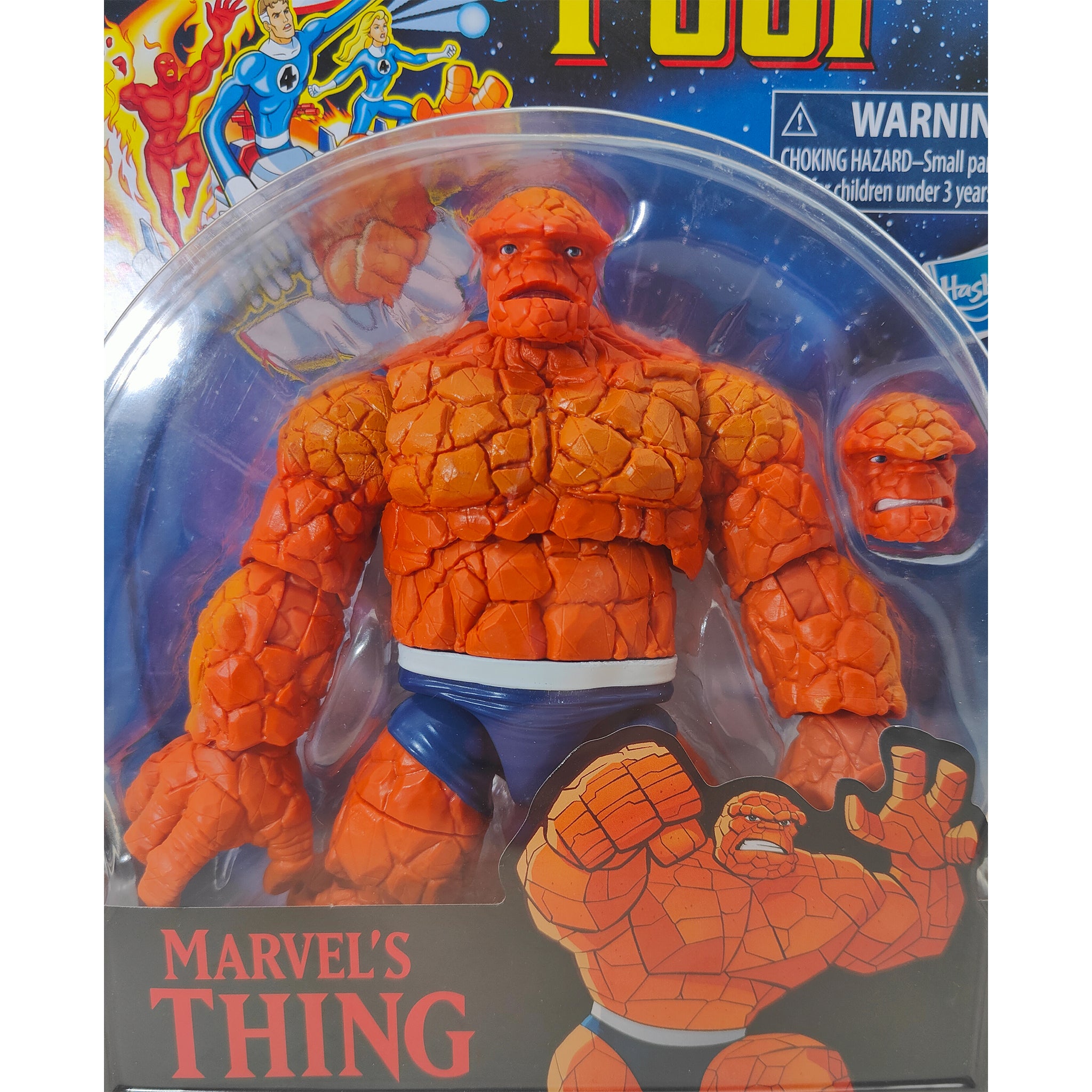 Marvel Legends Fantastic Four Retro Collection The Thing Action Figure Hasbro 2021 15cm – Fantastic Four, Hasbro, 15 cm, 2021, pre-owned collector piece, Uncanny Collectibles Dublin Ireland