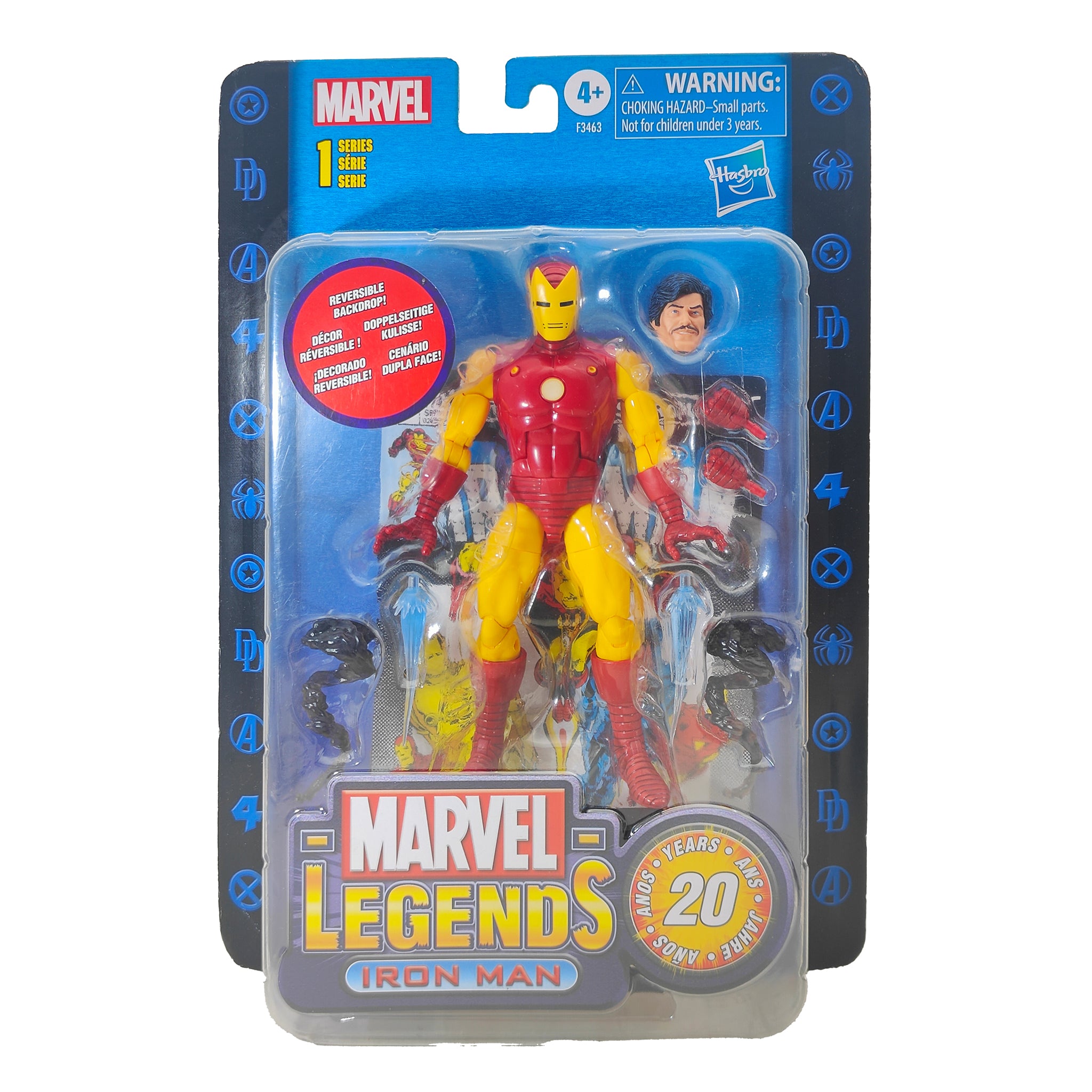 Marvel Legends Iron Man 20th Anniversary Series 1  Hasbro Action Figure – Avengers, Hasbro, 18 cm, pre-owned collector piece, Uncanny Collectibles Dublin Ireland