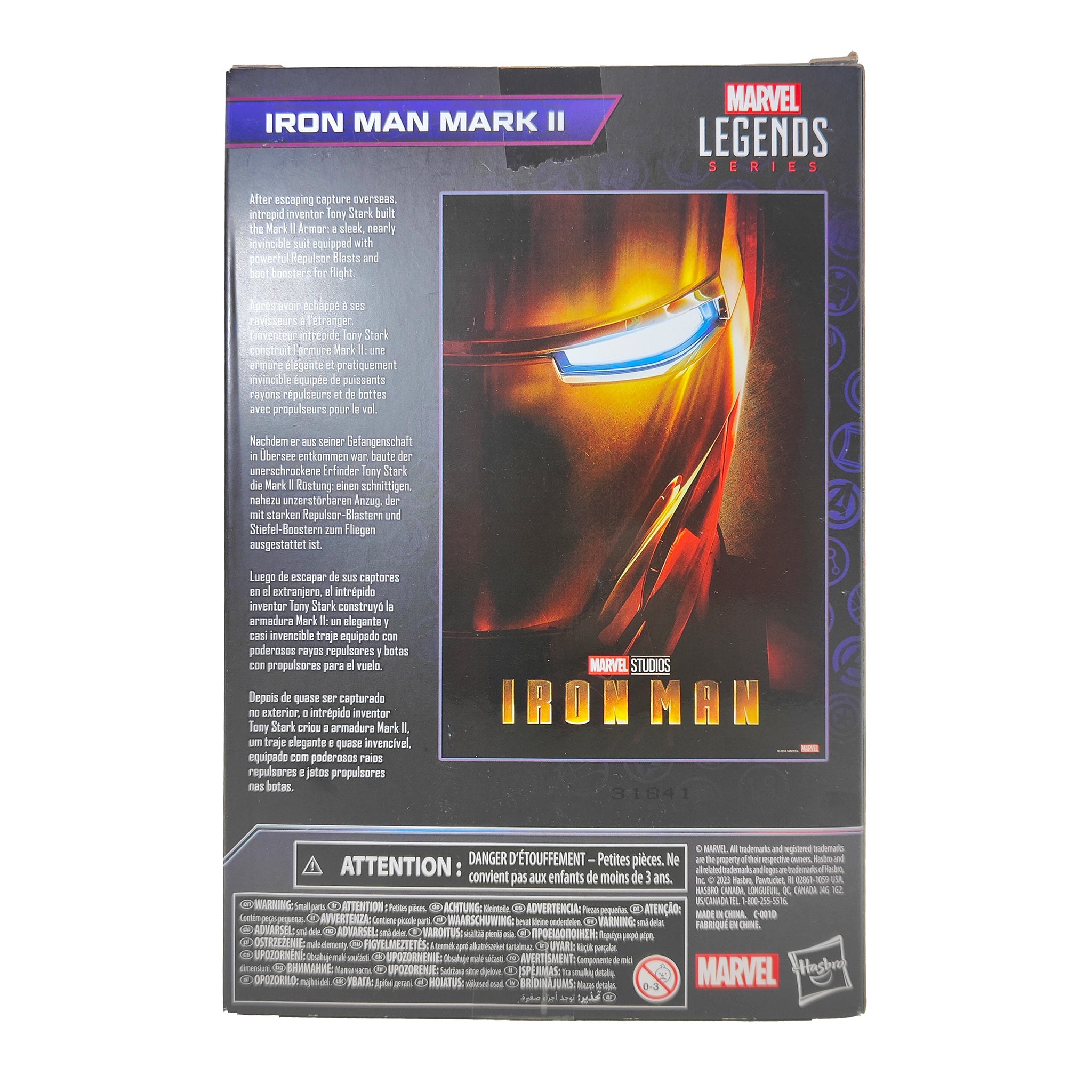 Marvel Legends Iron Man Mark II Infinity Saga Hasbro Action Figure