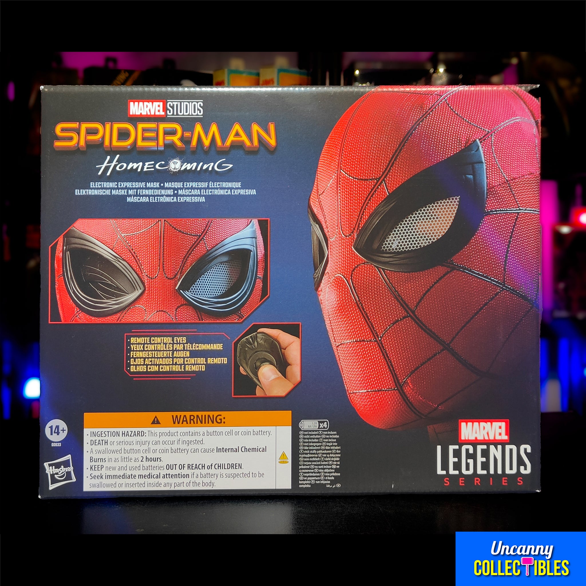 Marvel Legends Spider-Man Homecoming Hasbro Electronic 1:1 Mask