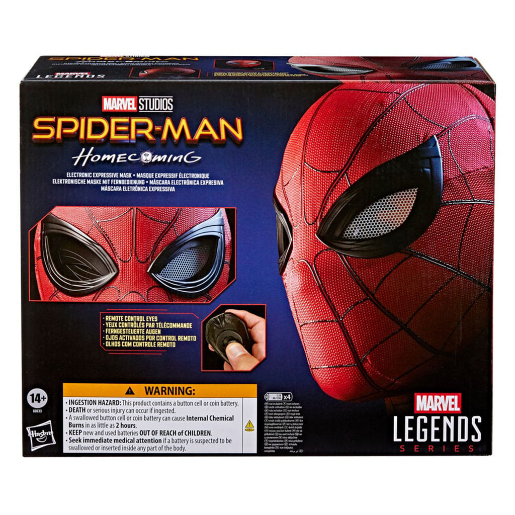 Marvel Legends Spider-Man Homecoming Hasbro Electronic Expressive 1:1 Roleplay Mask