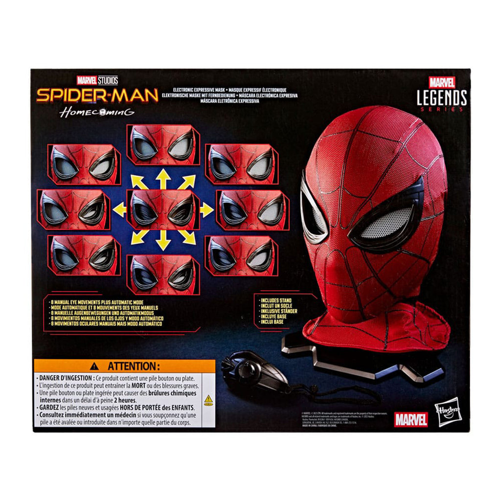 Marvel Legends Spider-Man Homecoming Hasbro Electronic Expressive 1:1 Roleplay Mask
