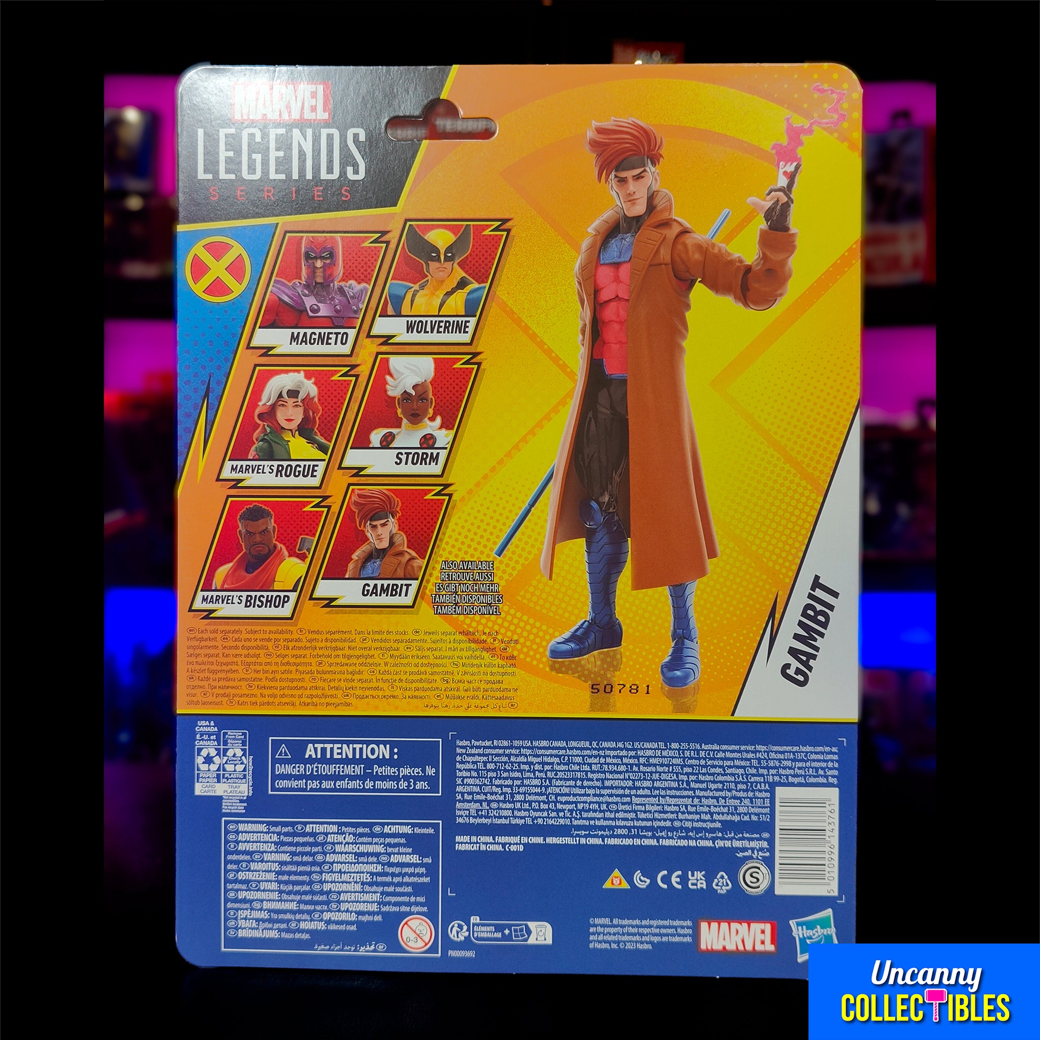 Marvel Legends X-Men 97 Gambit Hasbro Action Figure 15cm – X-Men, Hasbro, 15 cm, 2024, brand new collector item, Uncanny Collectibles Dublin Ireland