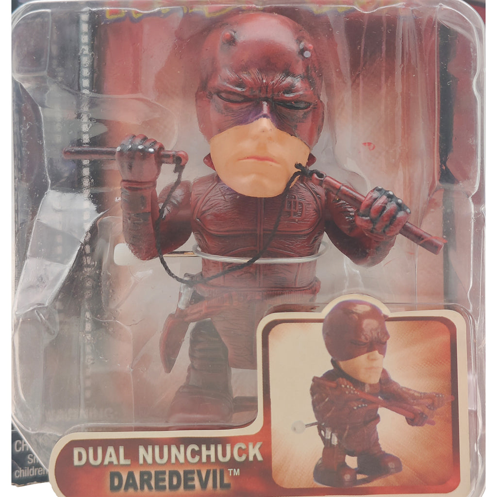 Marvel Motorized Twist Ems Dual Nunchuck Daredevil  Toy Biz Mini Figure 2004 9cm – Daredevil, Toy Biz, 12 cm, 2004, pre-owned collector piece, Uncanny Collectibles Dublin Ireland