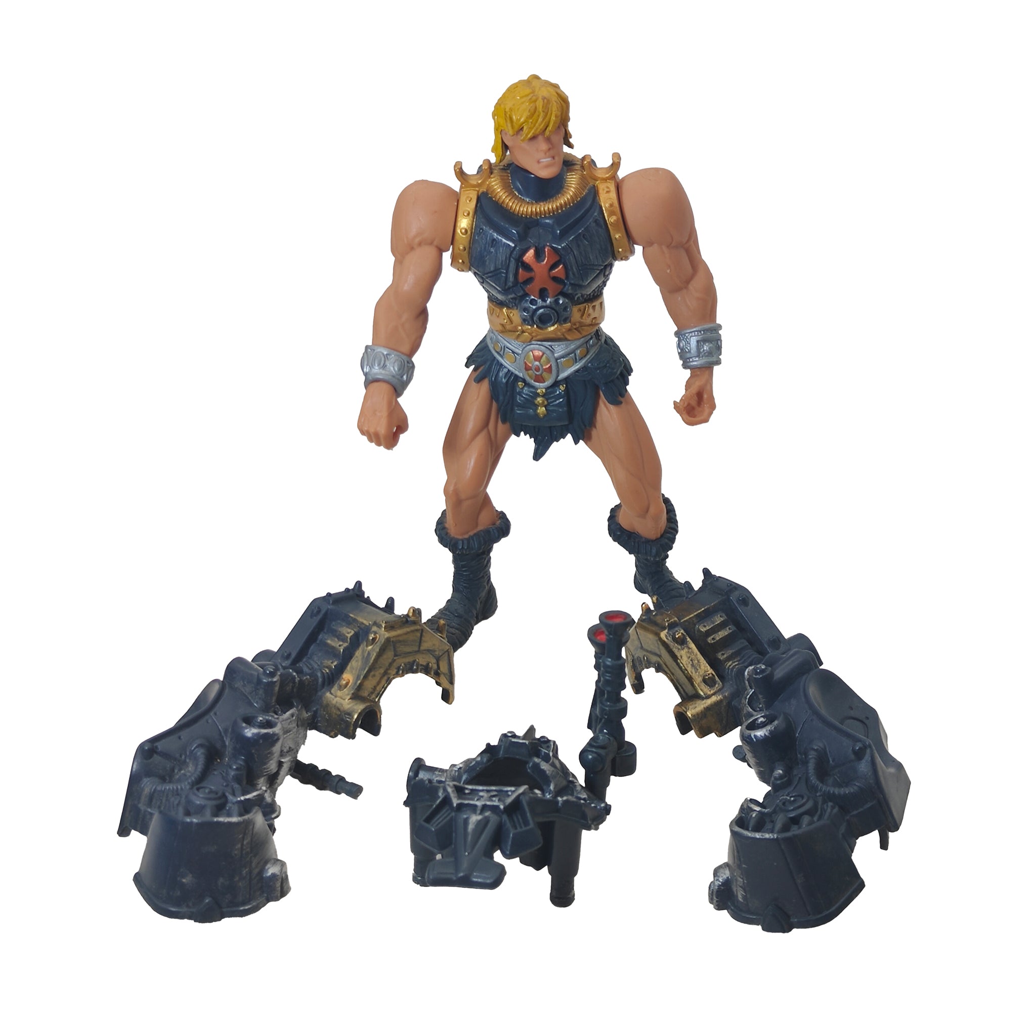Masters Of The Universe 200x Deluxe Battle Armor  He Man Mattel Action Figure 2003